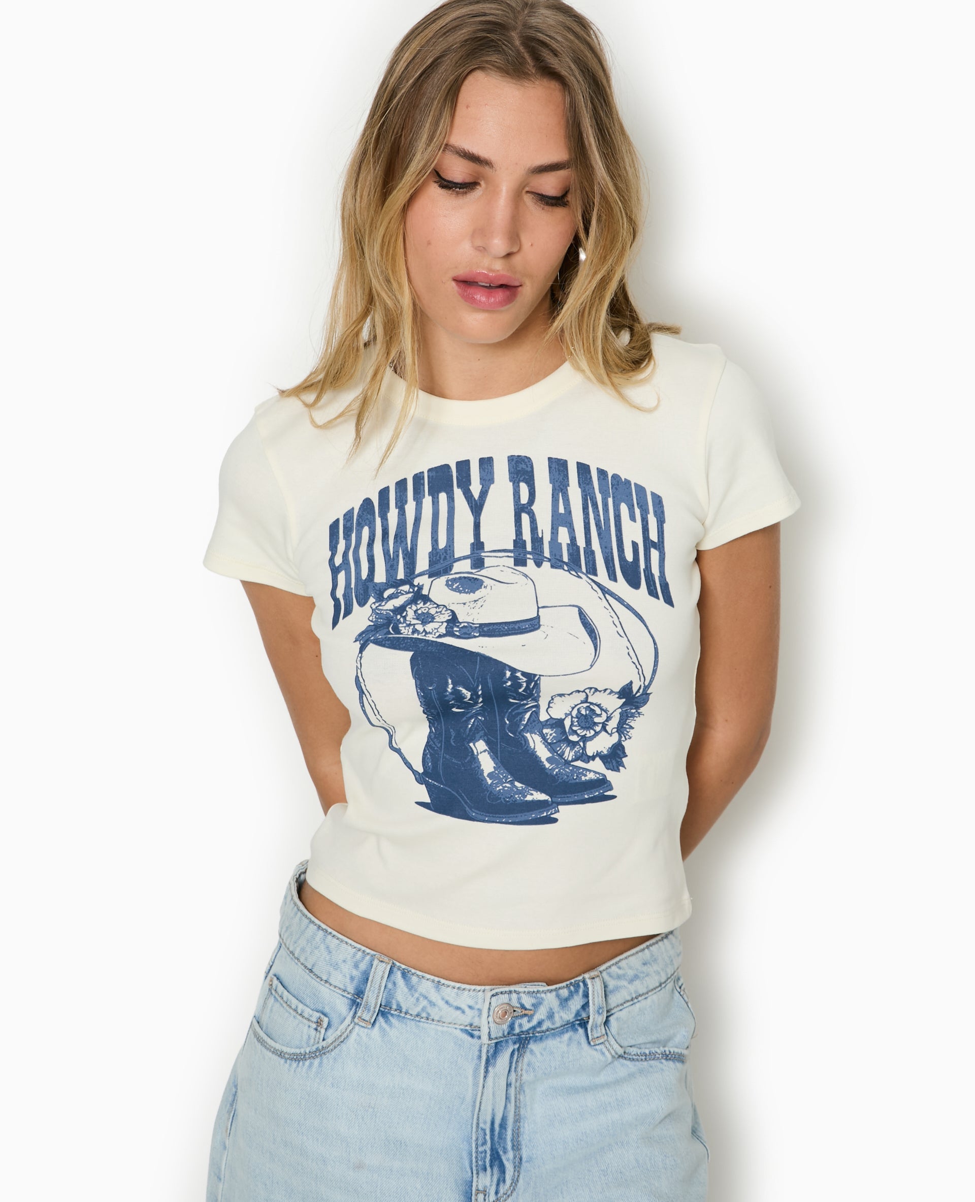 T-shirt ajusté avec print