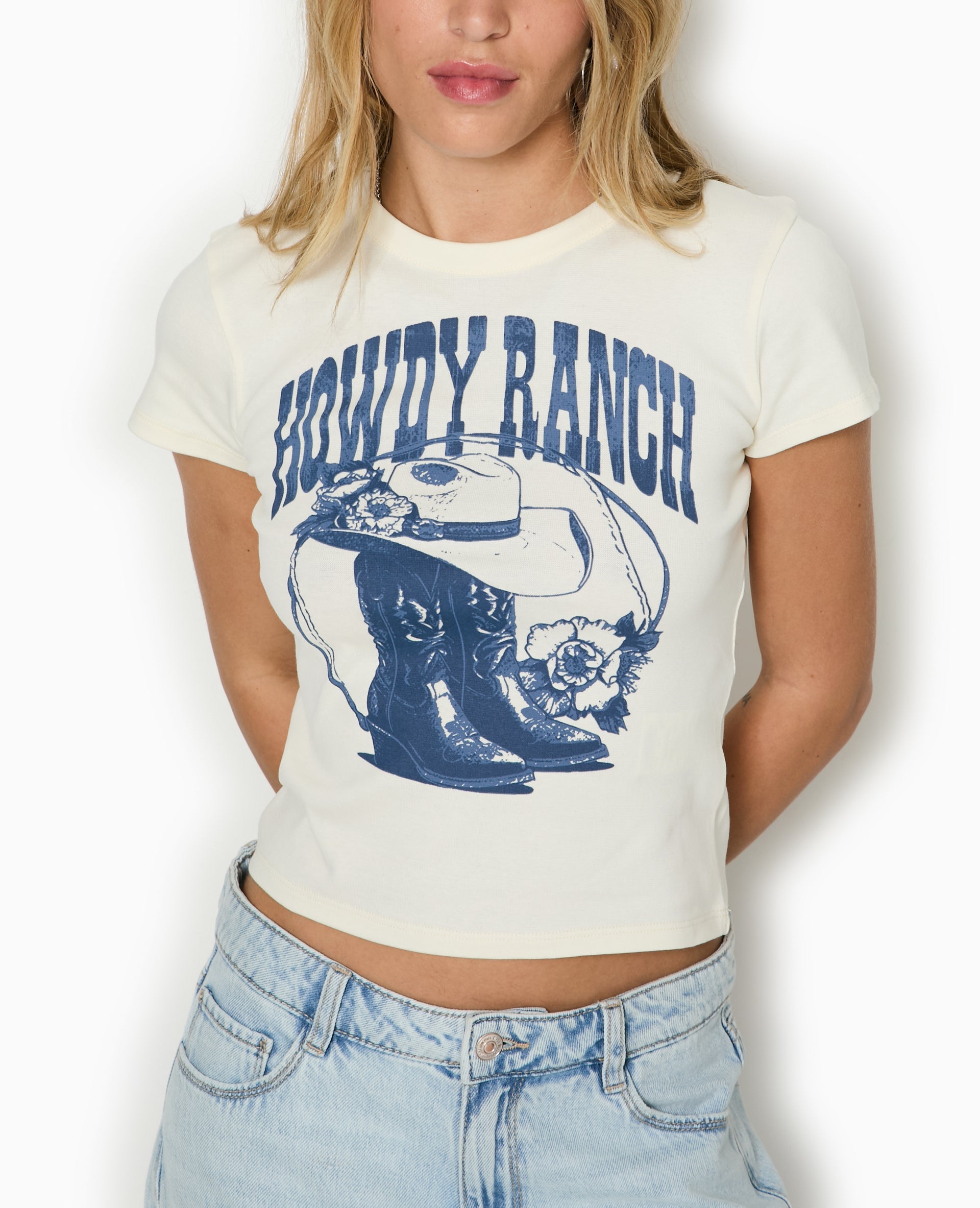T-shirt ajusté avec print