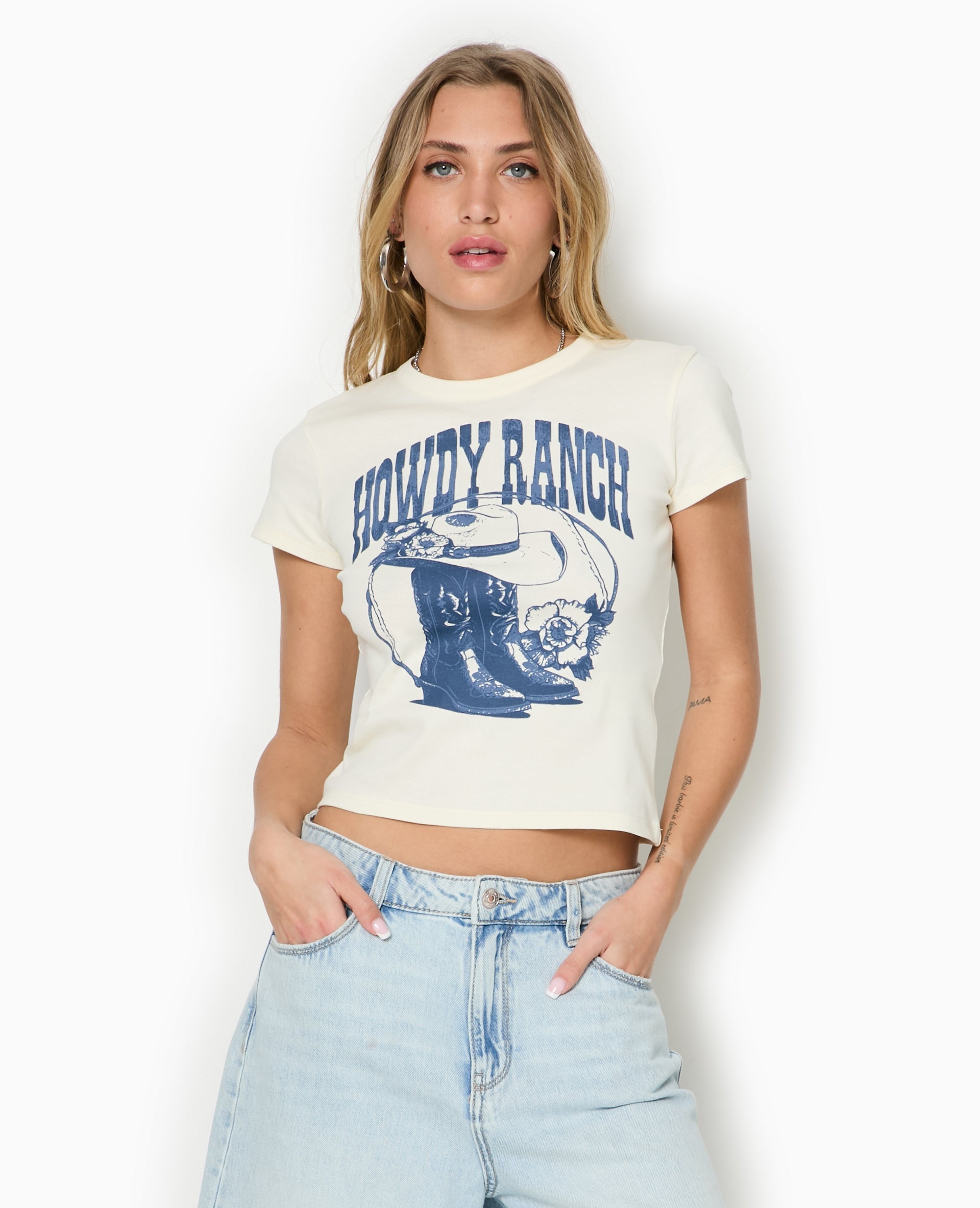T-shirt ajusté avec print