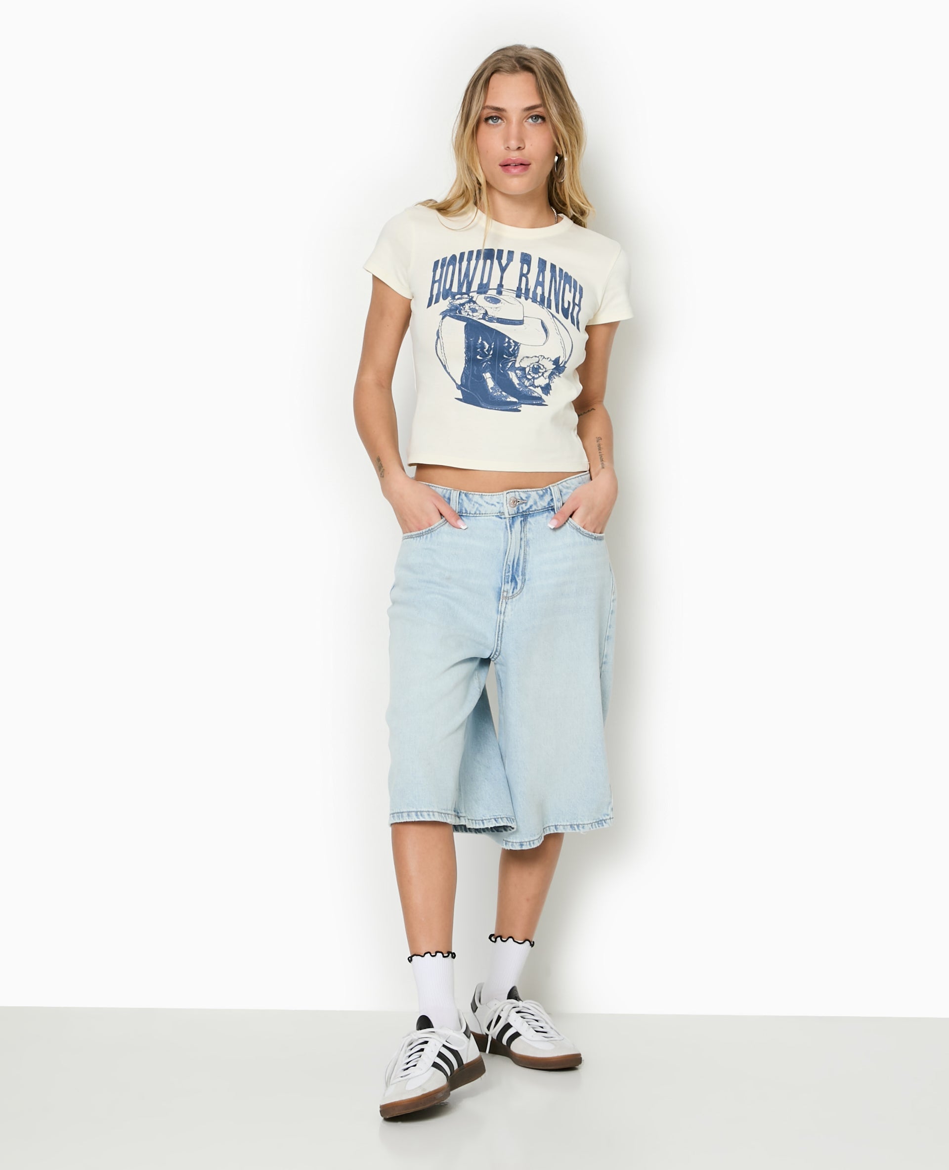 T-shirt ajusté avec print