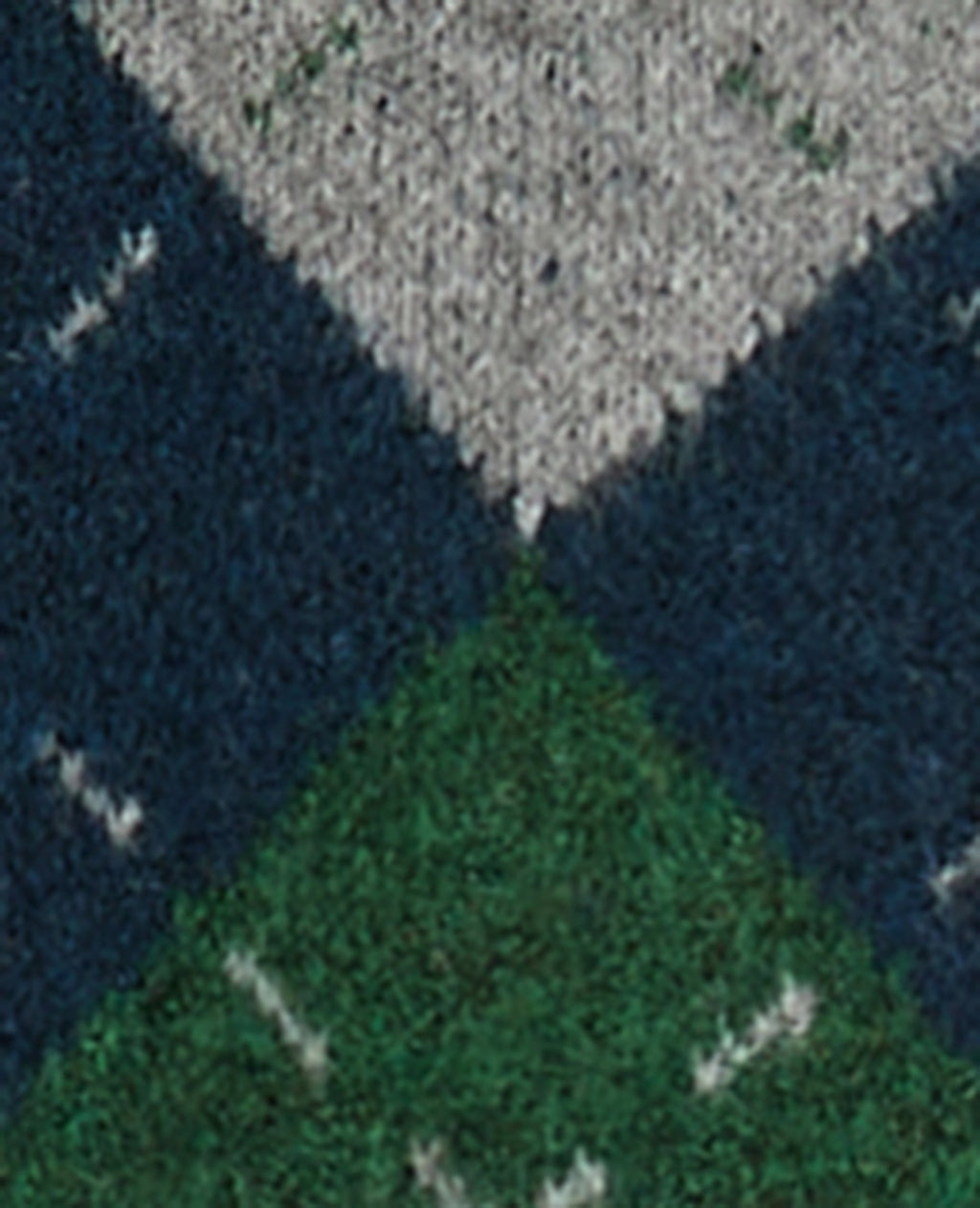 Gilet court motif losanges