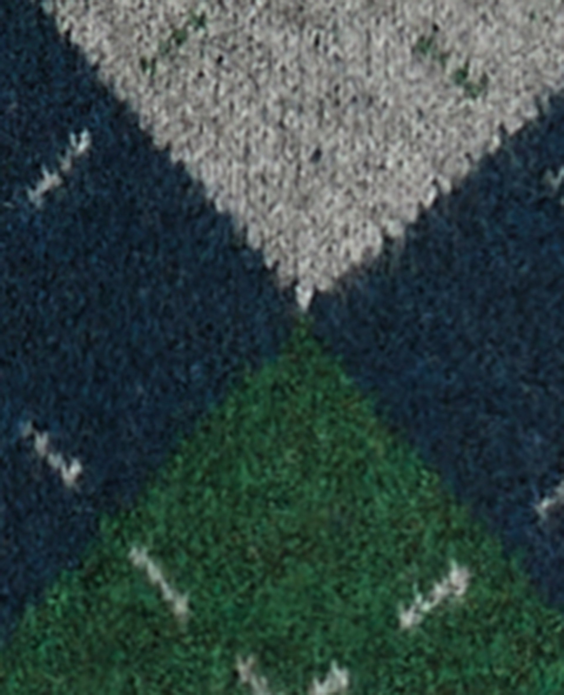 Gilet court motif losanges