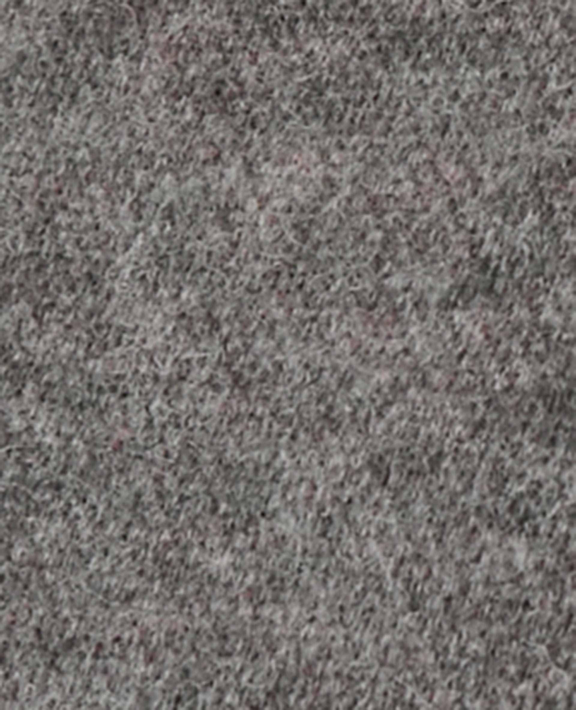 Pull col rond motif jacquard et cœurs