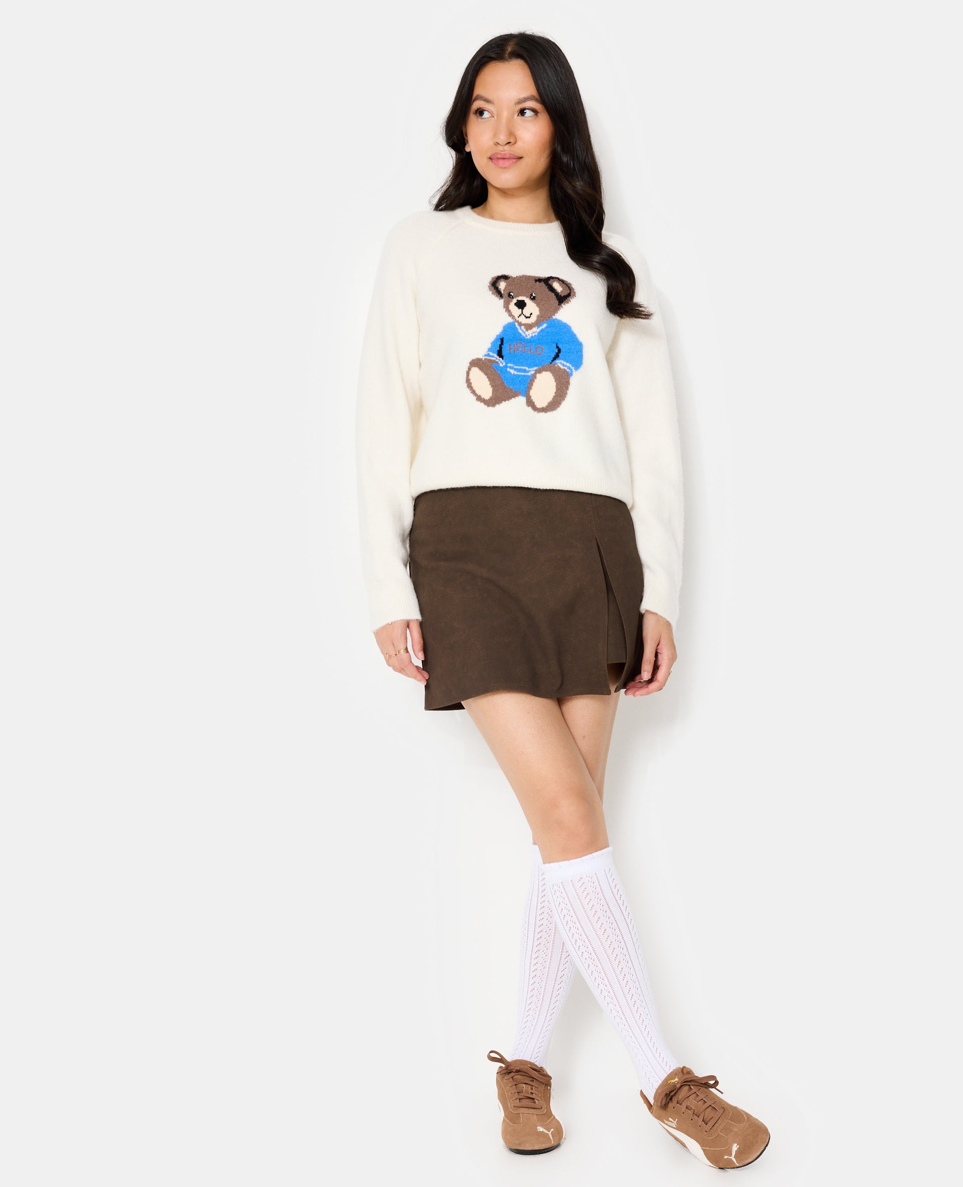 Pull en maille avec nounours