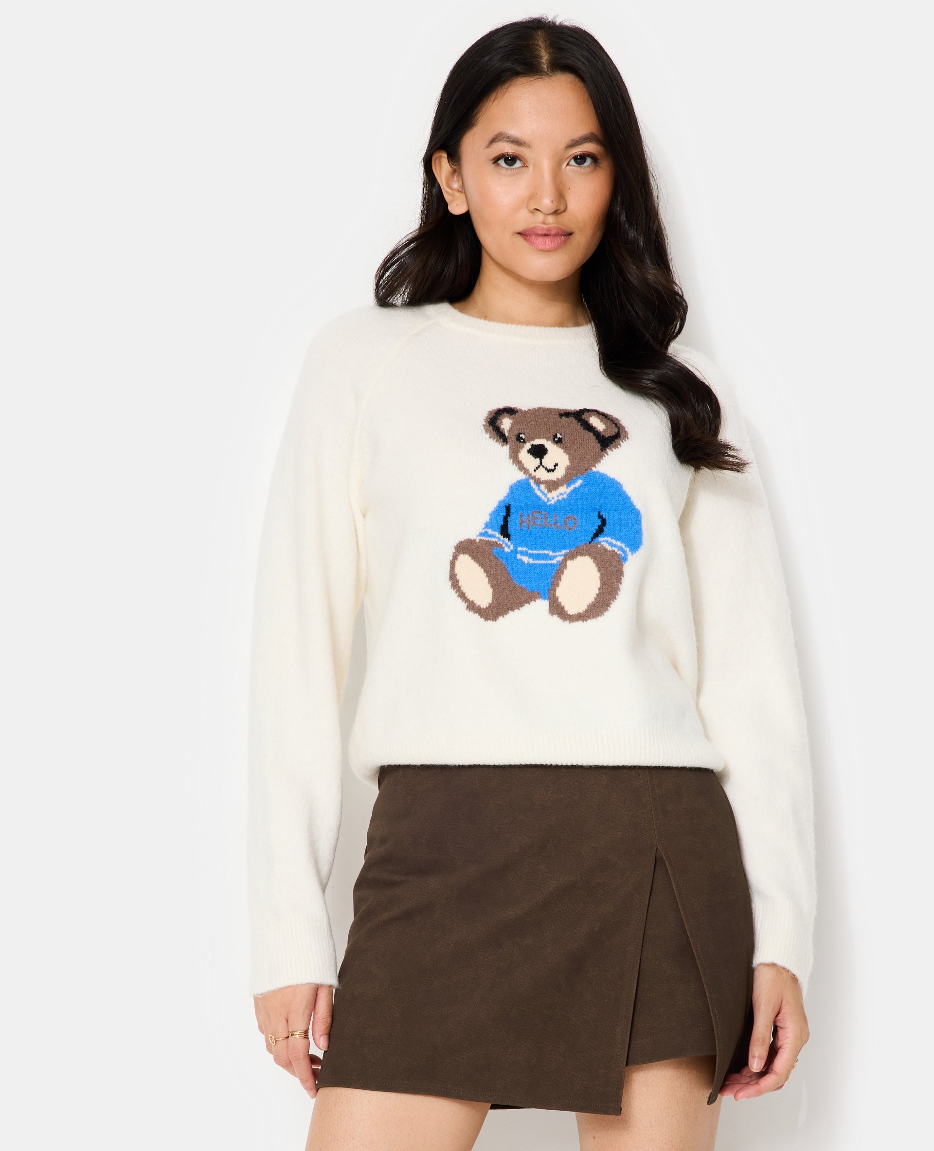 Pull en maille avec nounours