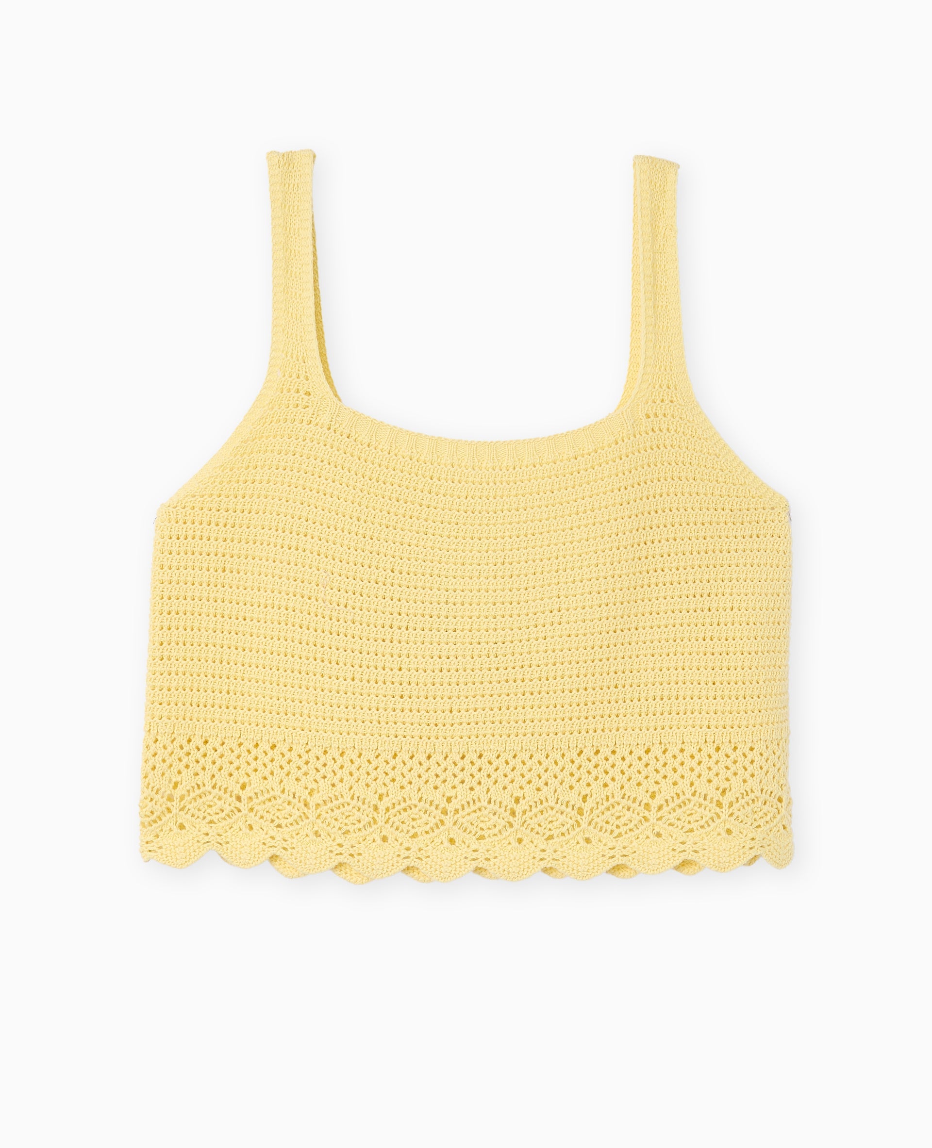Top en maille ajourée façon crochet