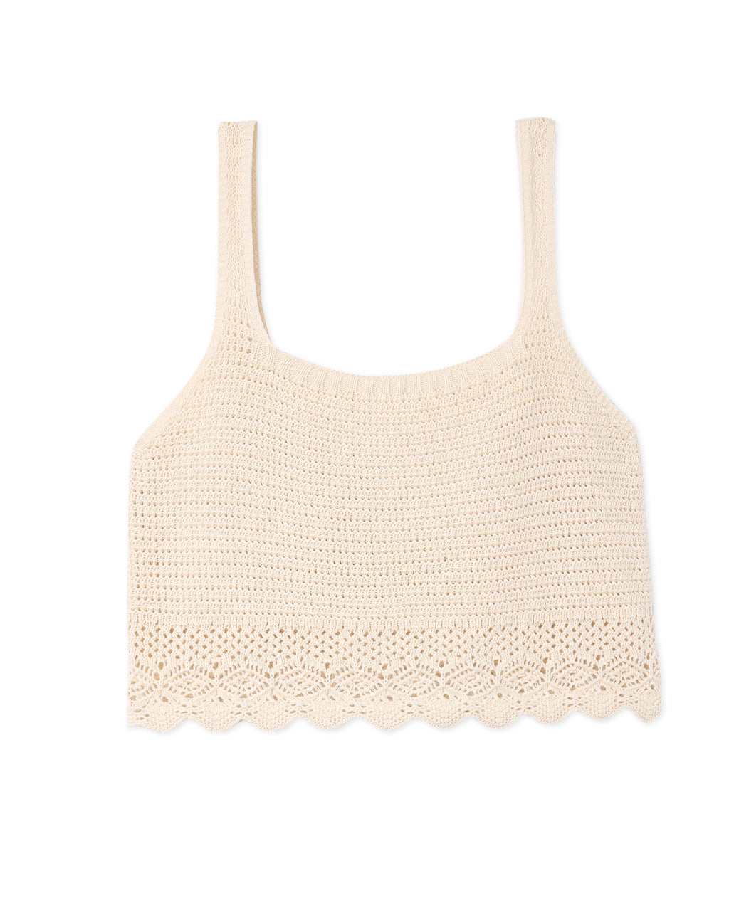 Top en maille ajourée façon crochet