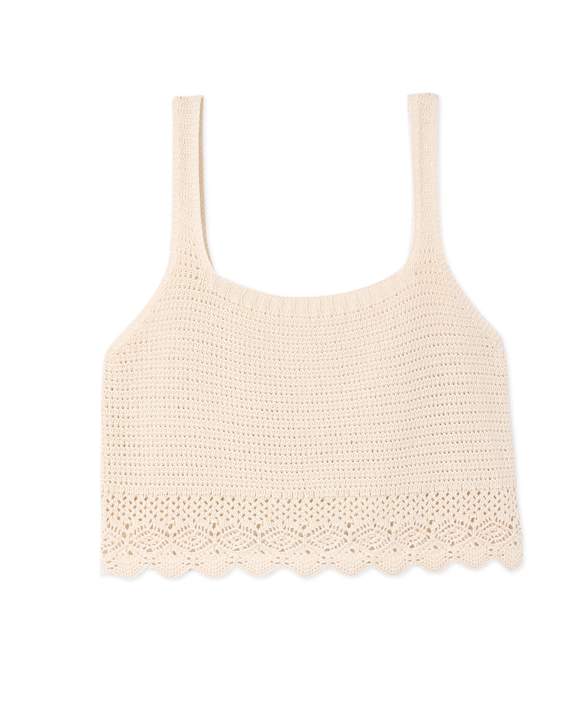 Top en maille ajourée façon crochet