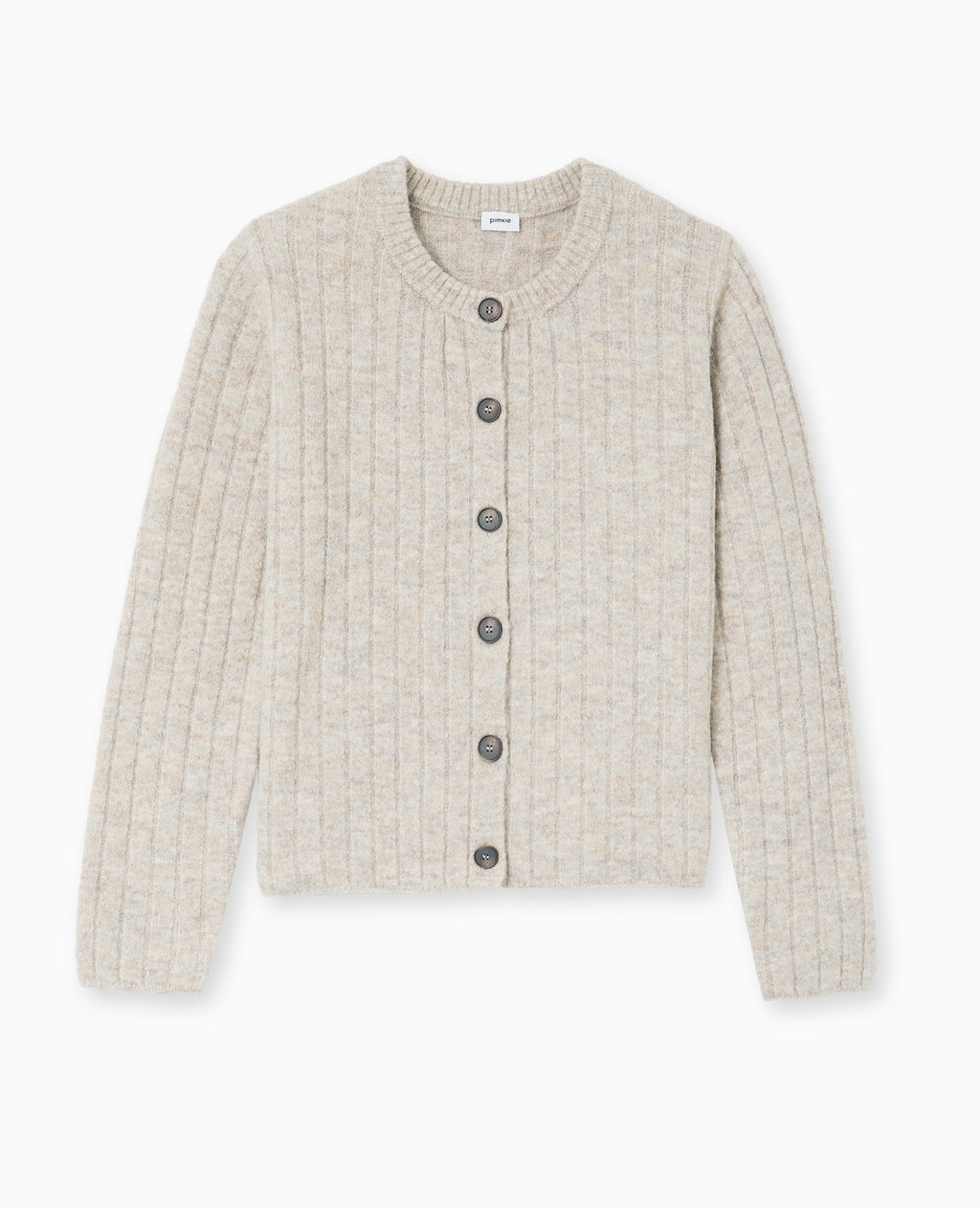 Gilet en maille côtes plates
