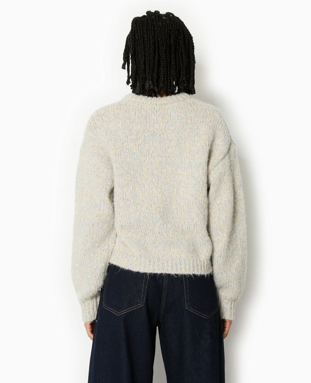 Pull col rond en grosse maille