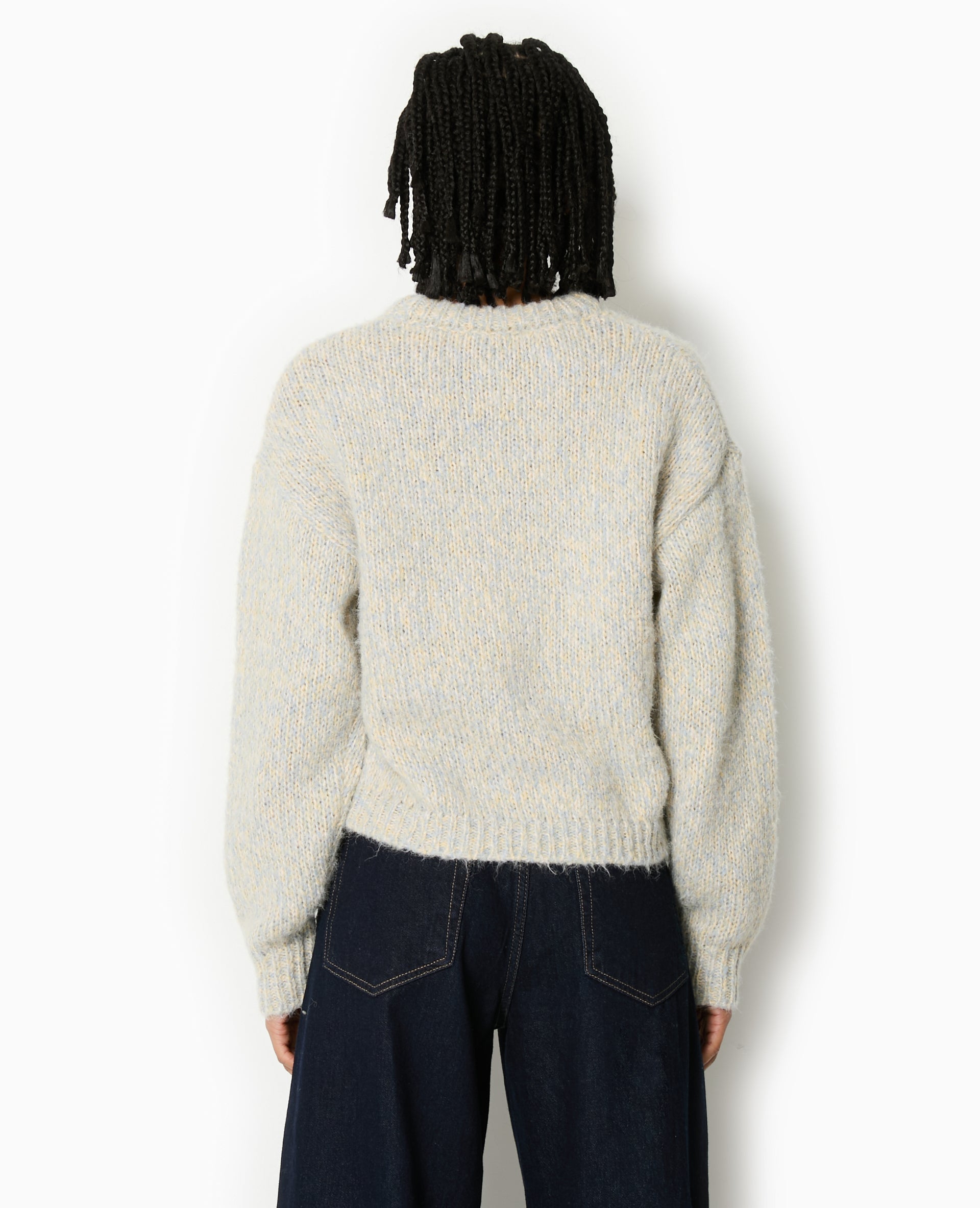 Pull col rond en grosse maille