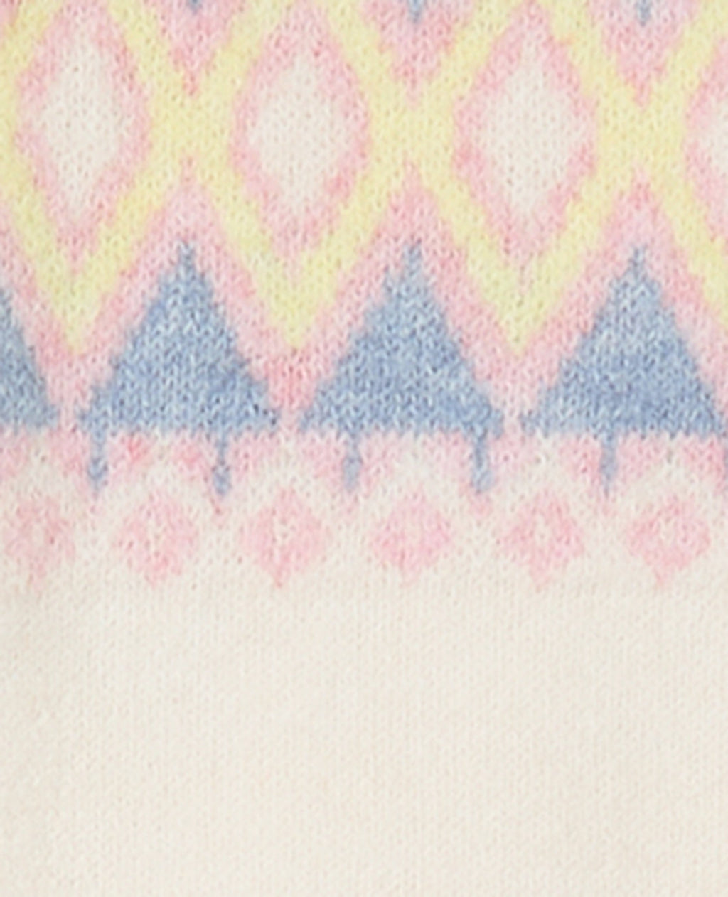 Pull col rond motif jacquard