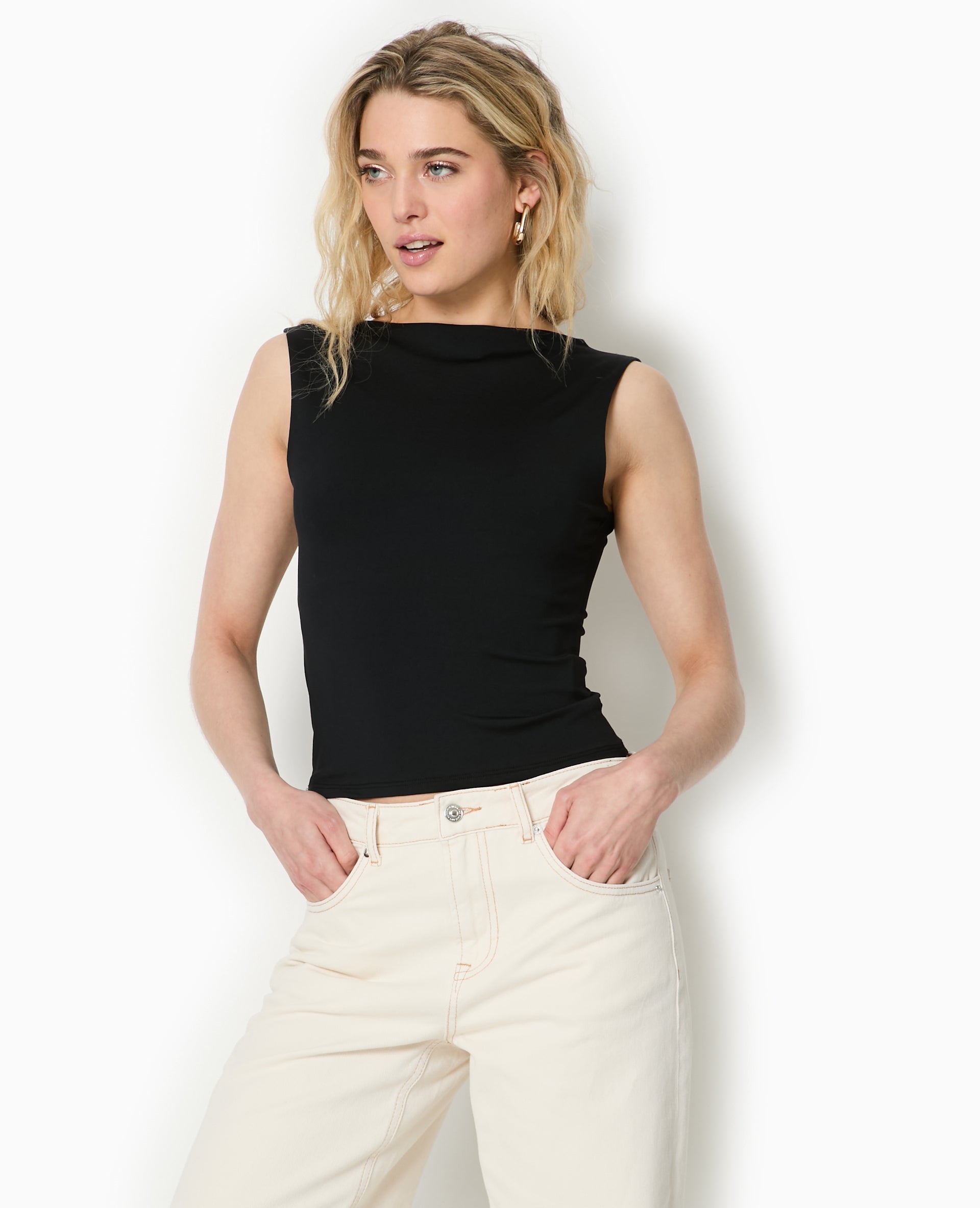 Top encolure bateau