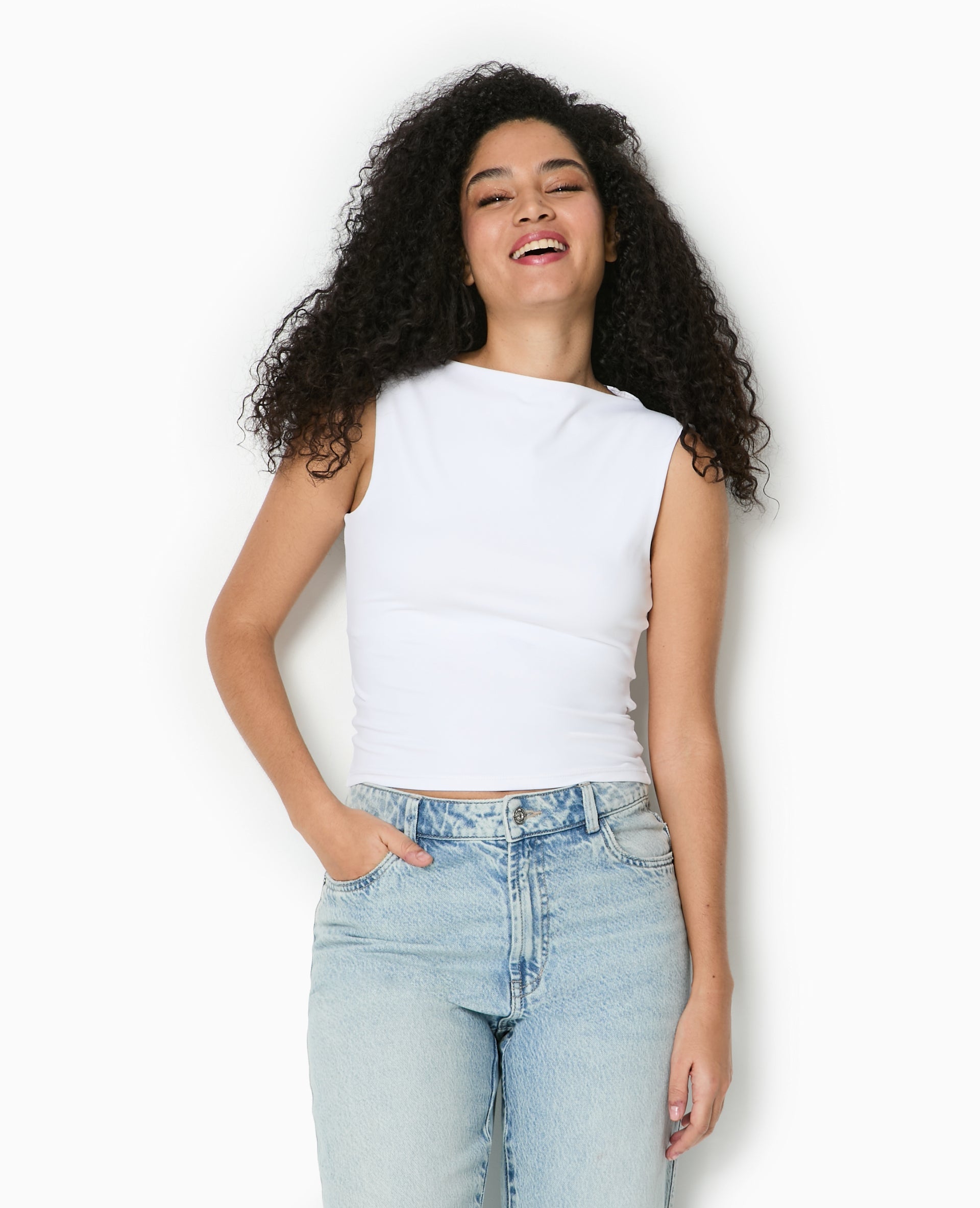 Top encolure bateau