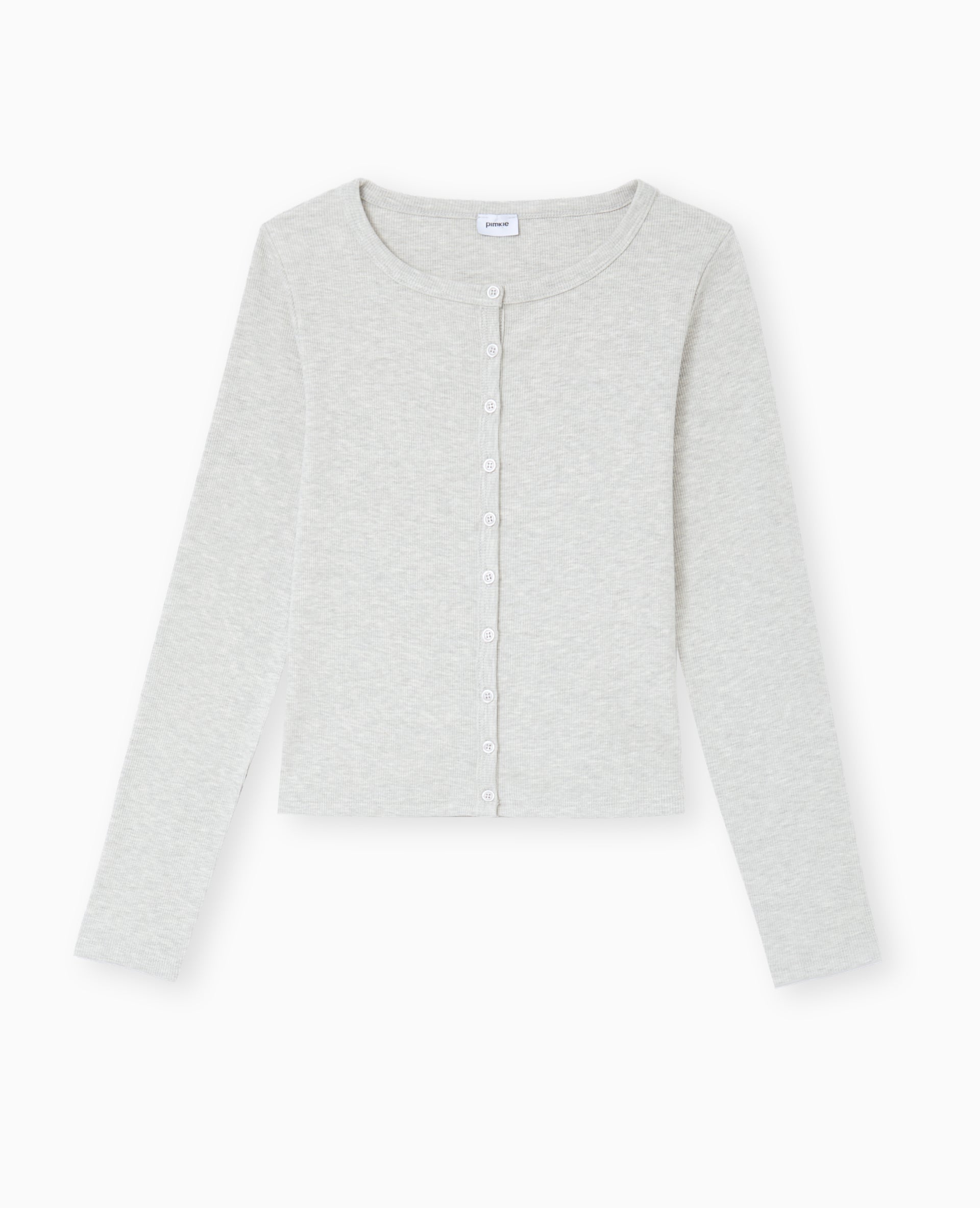 T-shirt gilet en maille côtelée