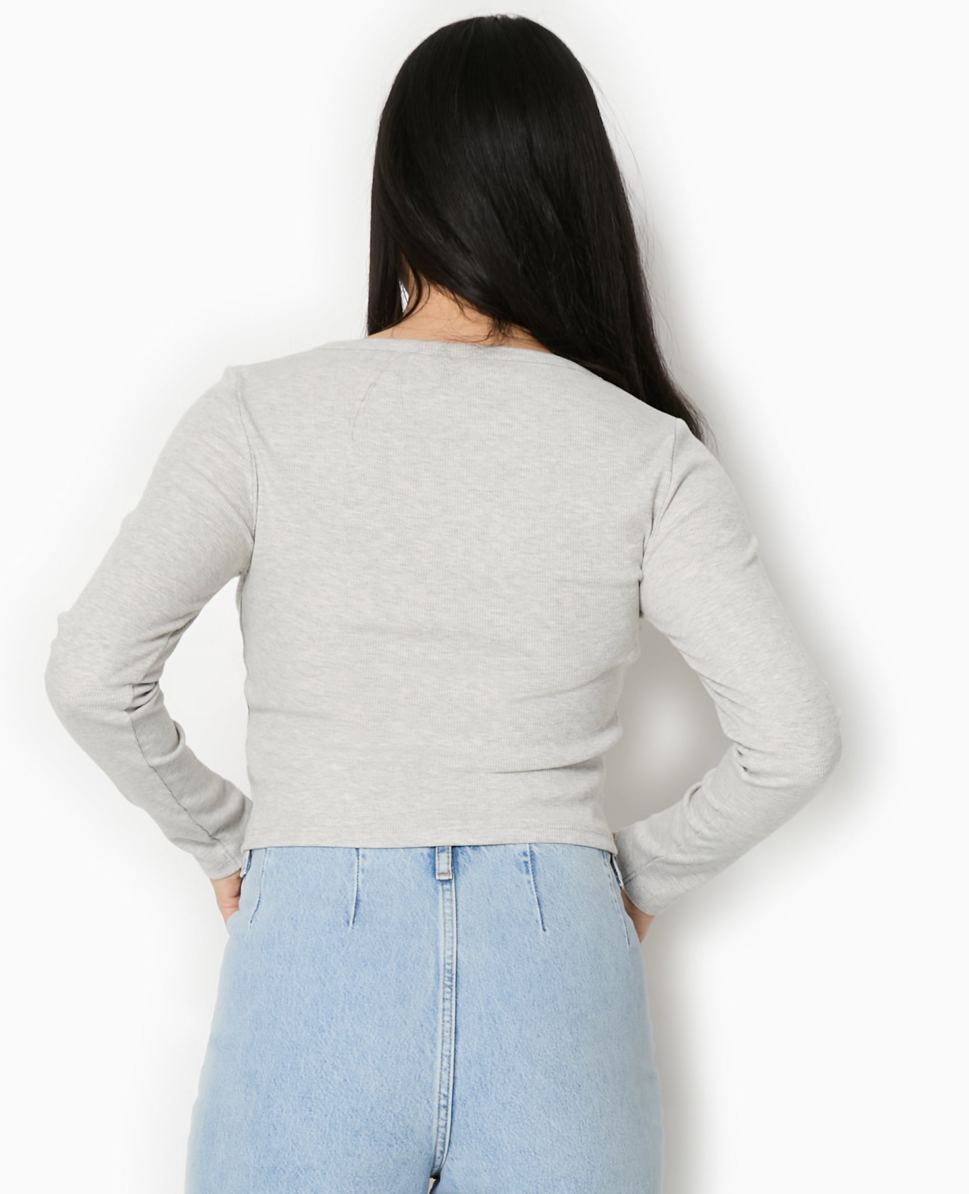 T-shirt gilet en maille côtelée