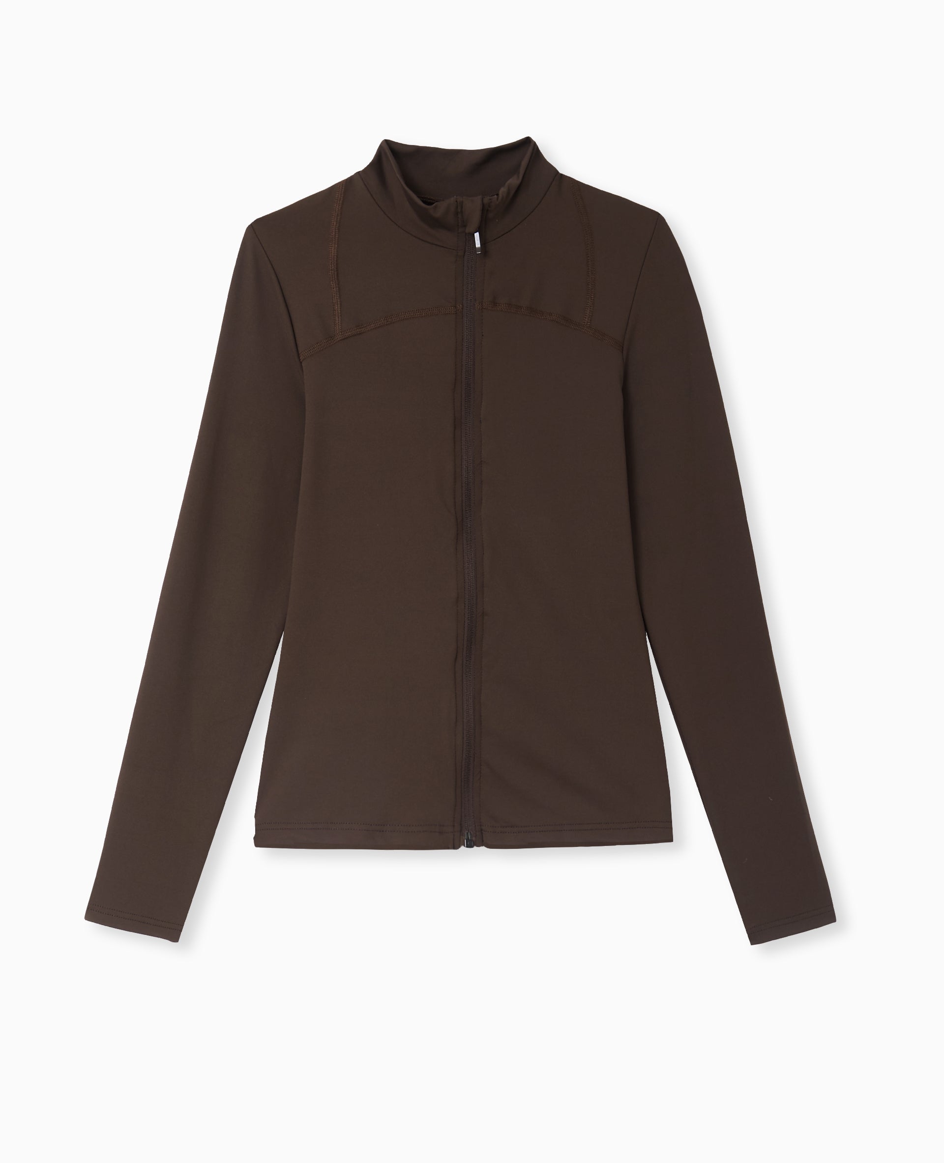 Gilet zippé en maille extensible et sculptante