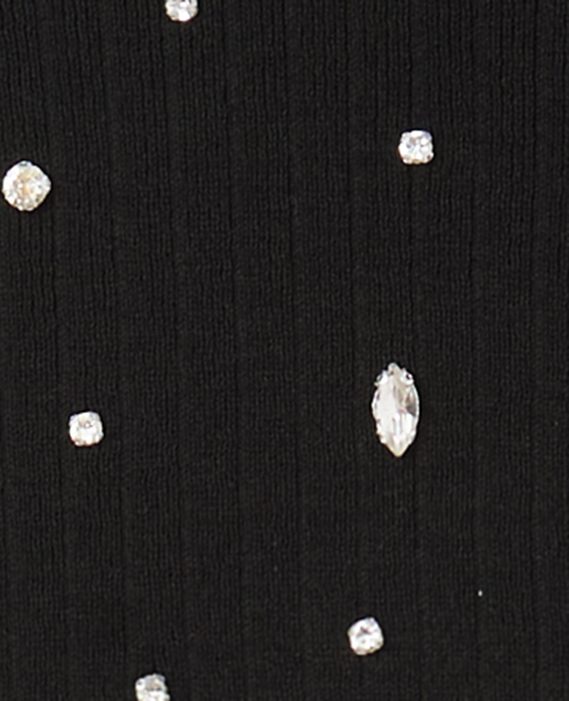 Top sans manches en maille avec strass