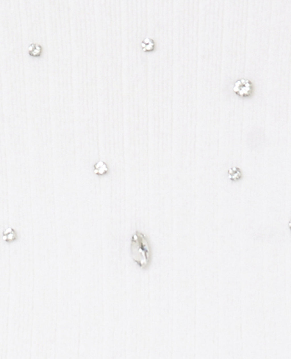 Top sans manches en maille avec strass