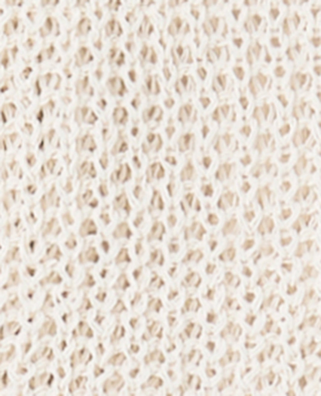 Gilet court en maille ajourée avec boutons bijoux