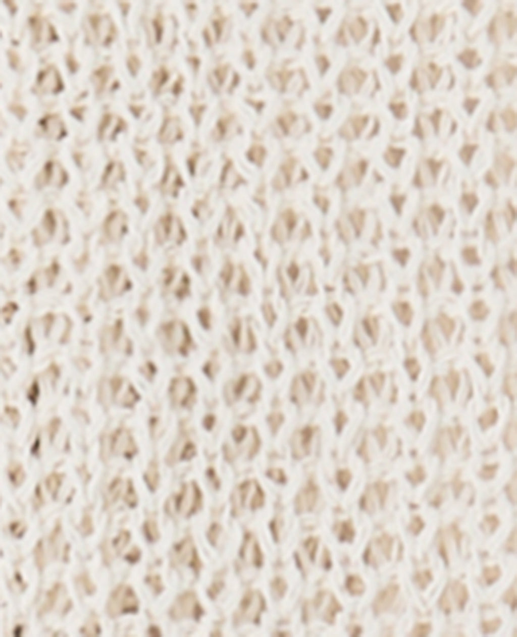 Gilet court en maille ajourée avec boutons bijoux