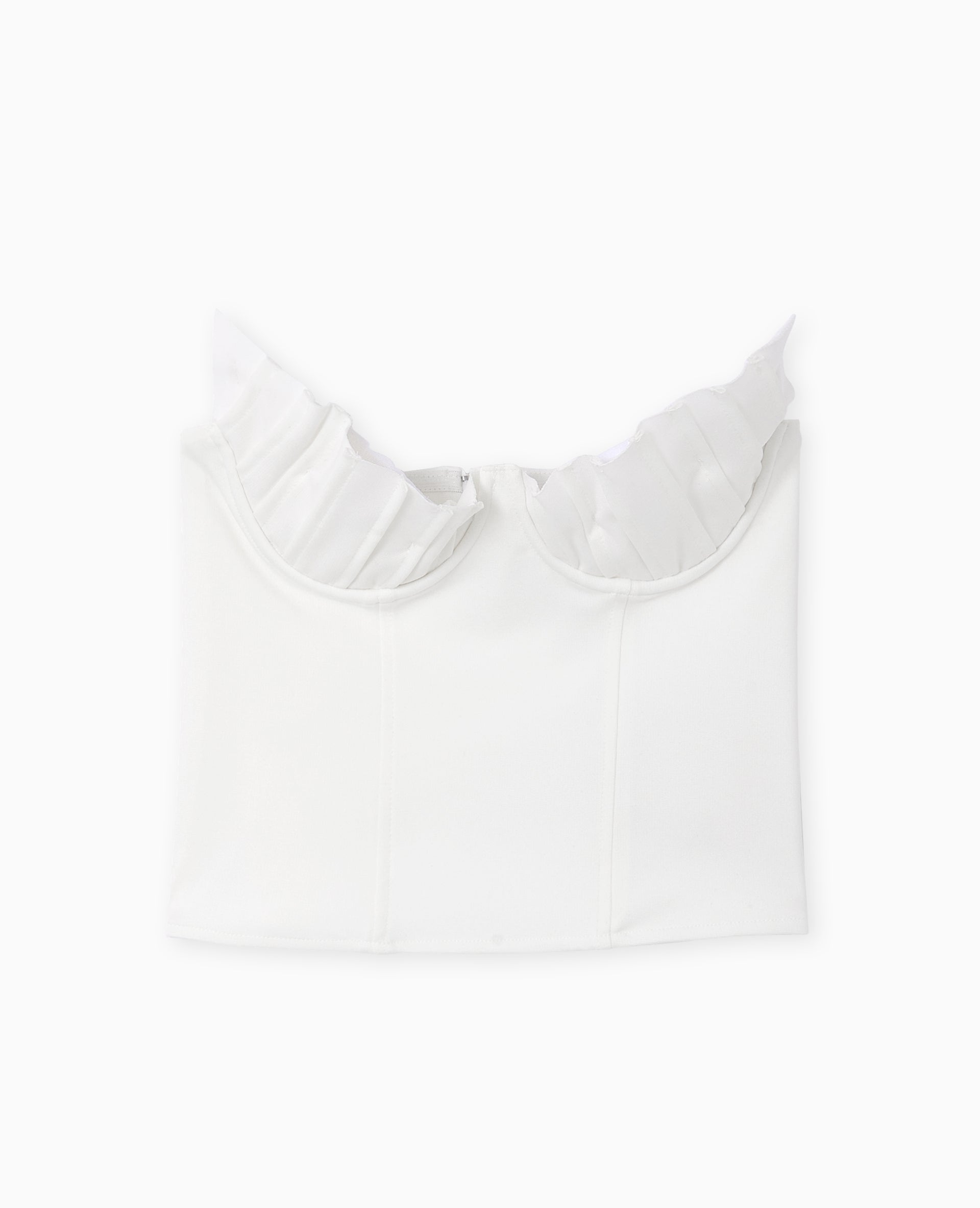 Top bustier avec balconnets coquillages