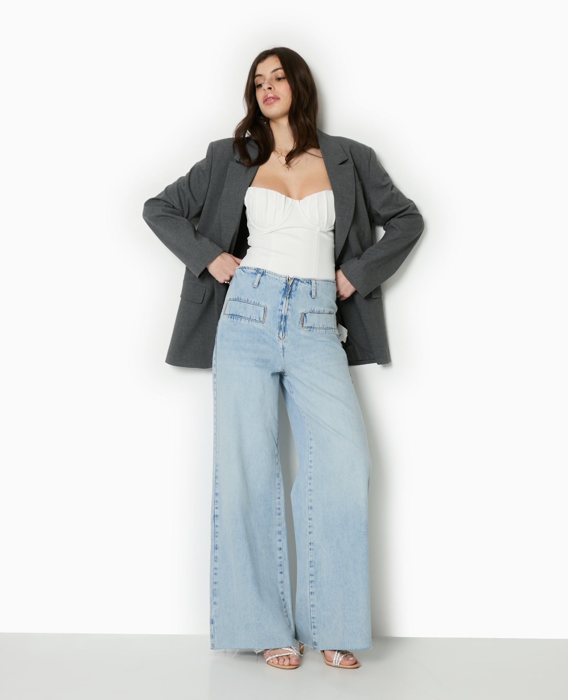 Top bustier avec balconnets coquillages