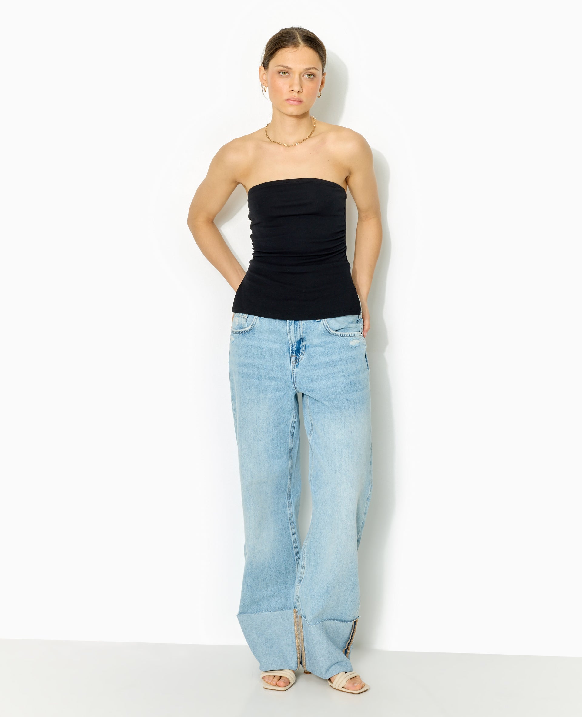 Top bandeau avec fentes côtés
