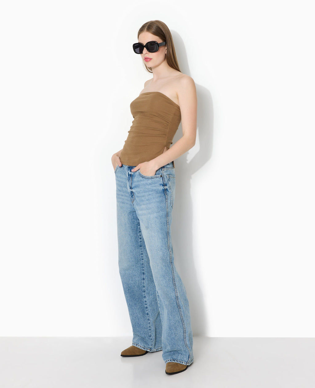 Top bandeau avec fentes côtés