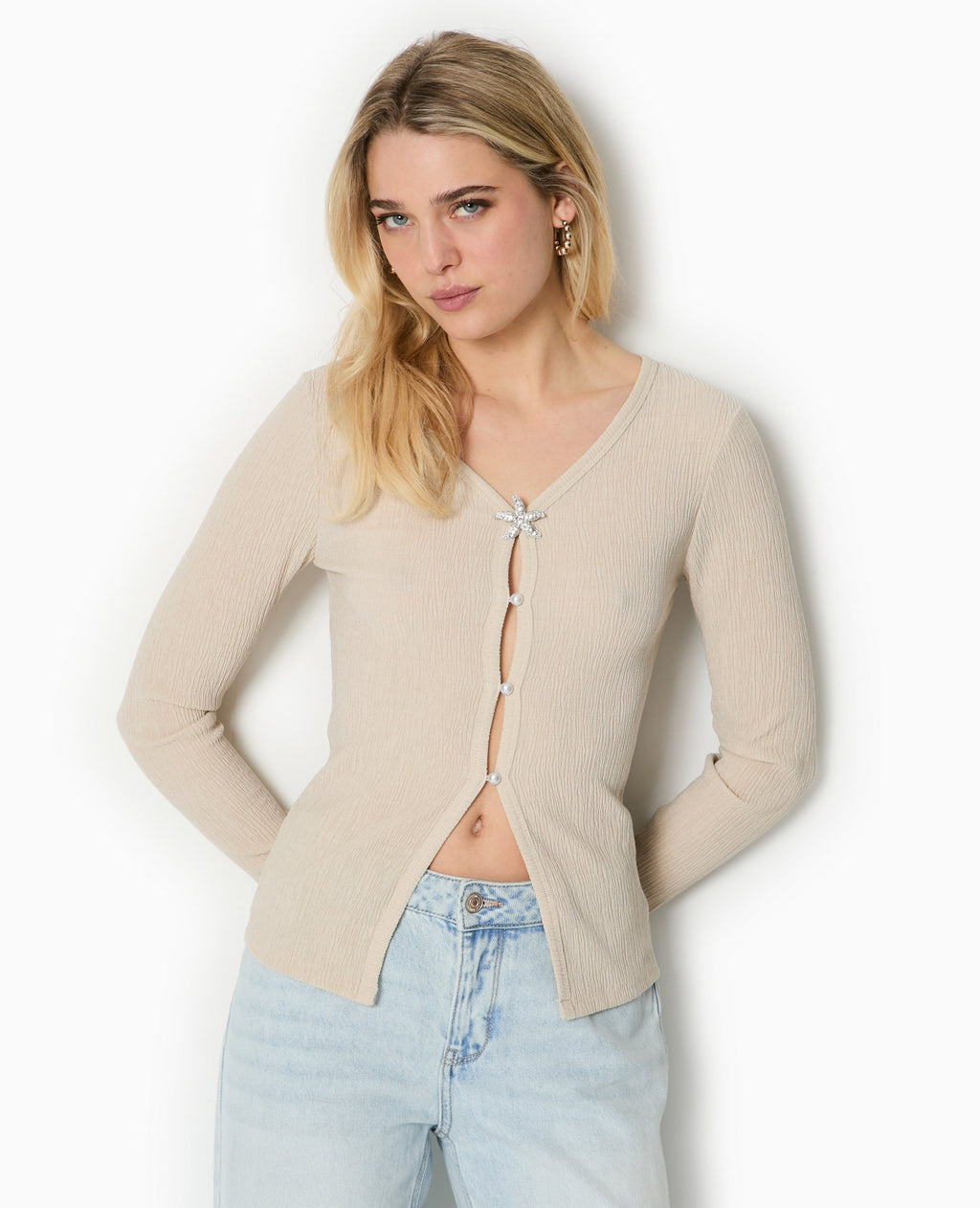 T-shirt manches longues effet gilet