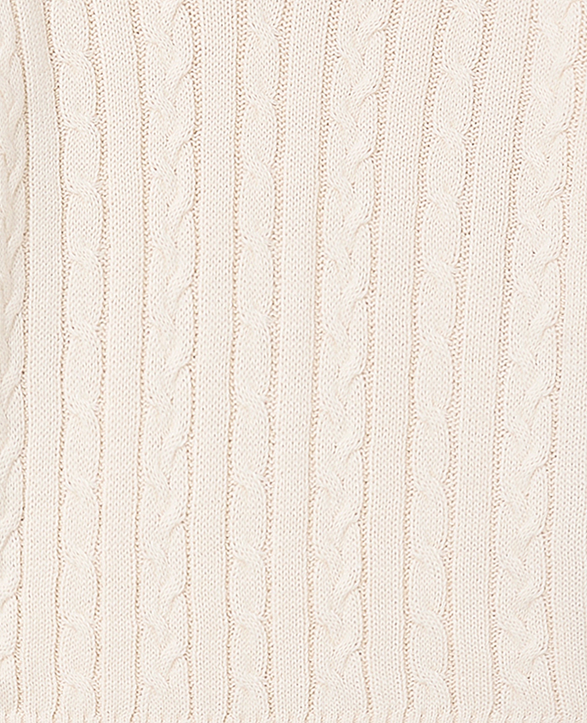 Pull col V en maille torsadée