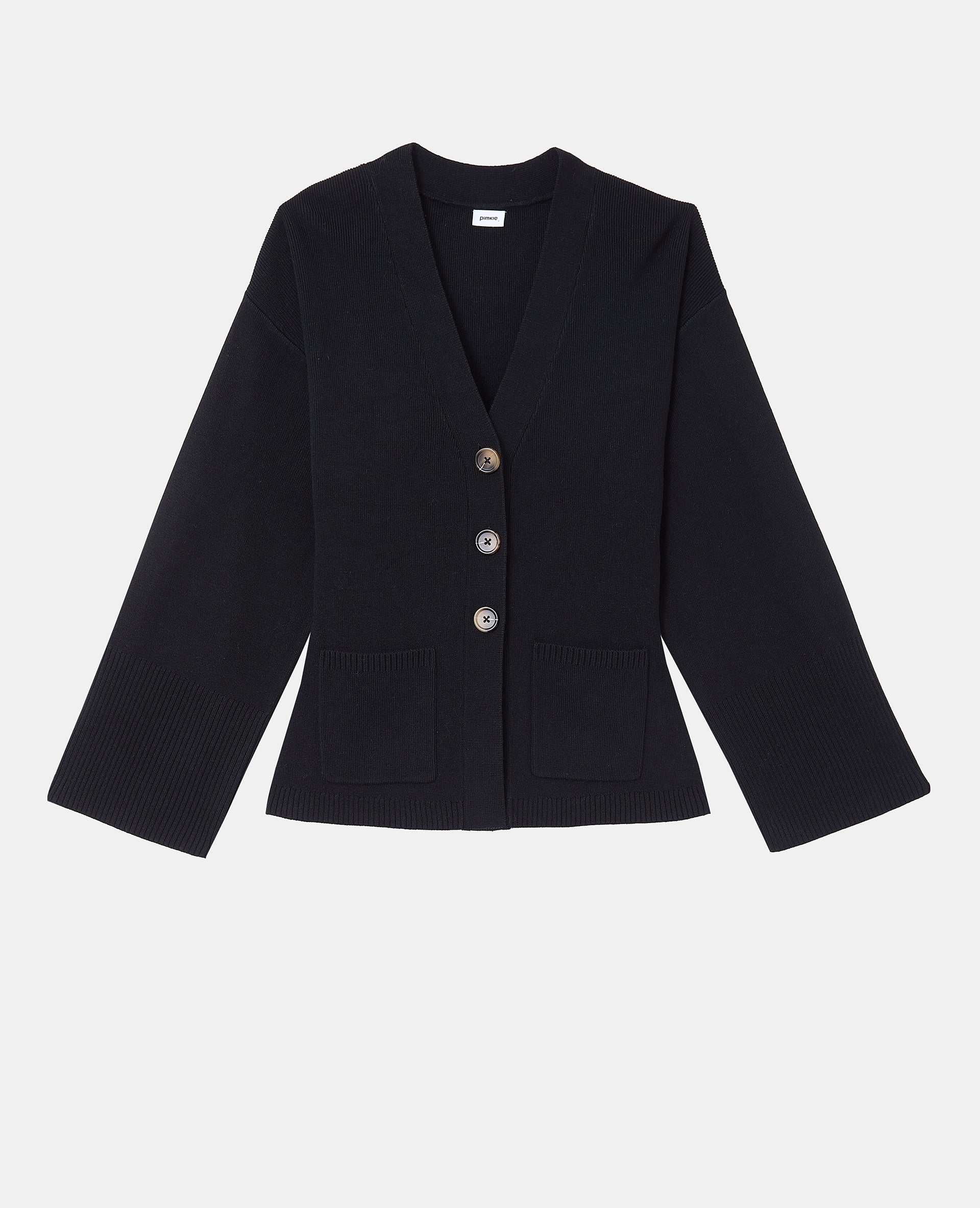 Gilet long et cintré avec poches