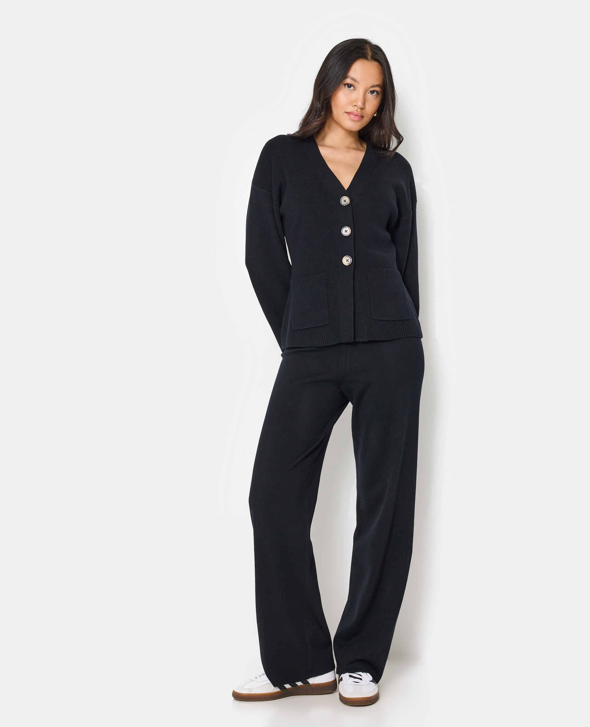 Gilet long et cintré avec poches