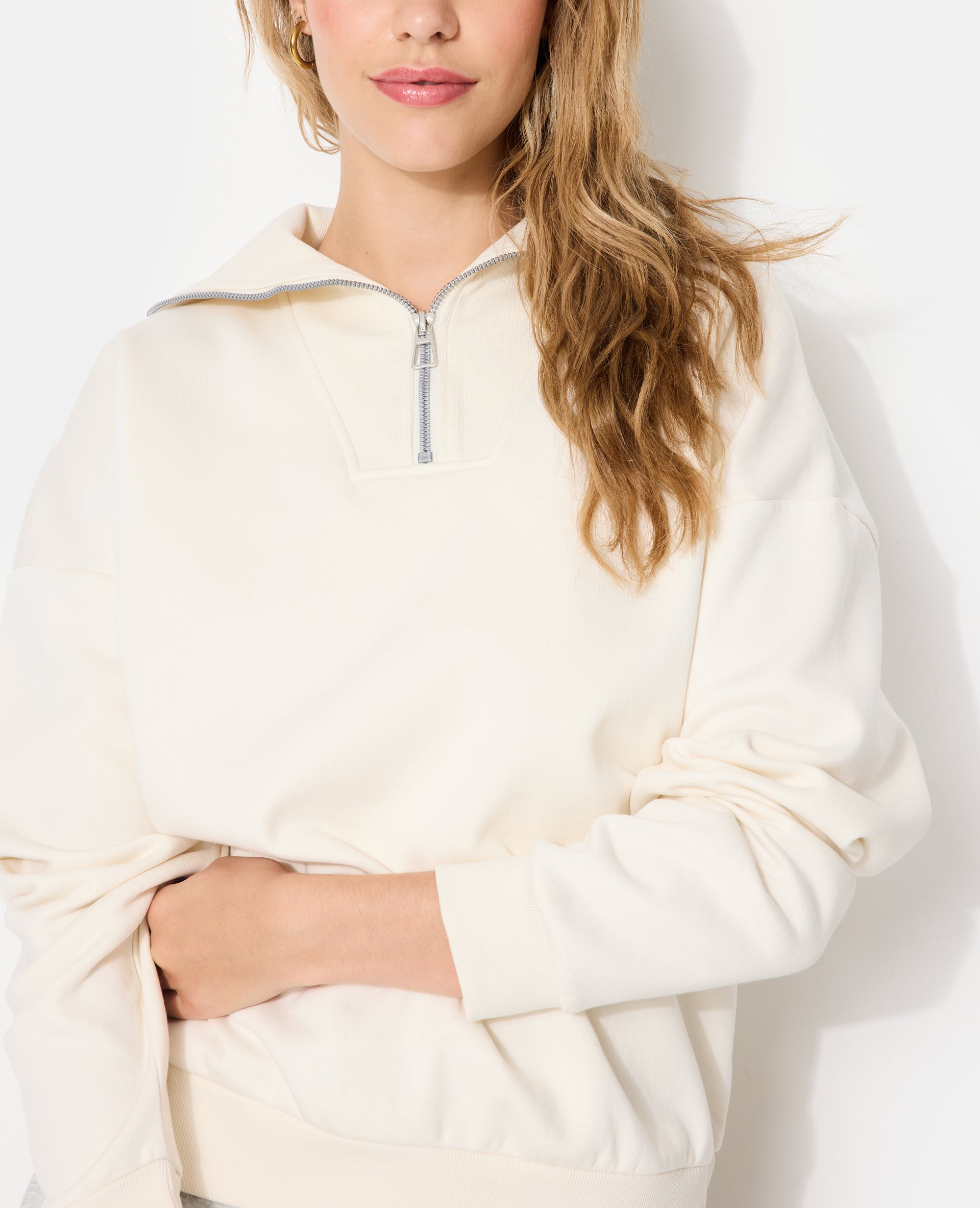 Sweat oversize col camionneur