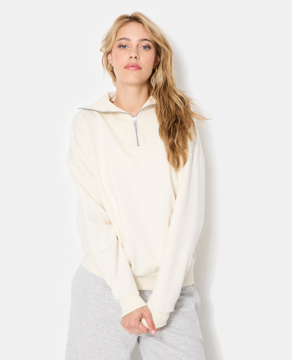 Sweat oversize col camionneur