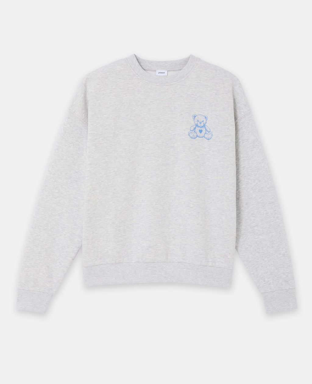 Sweat molleton oversize avec print devant et dos