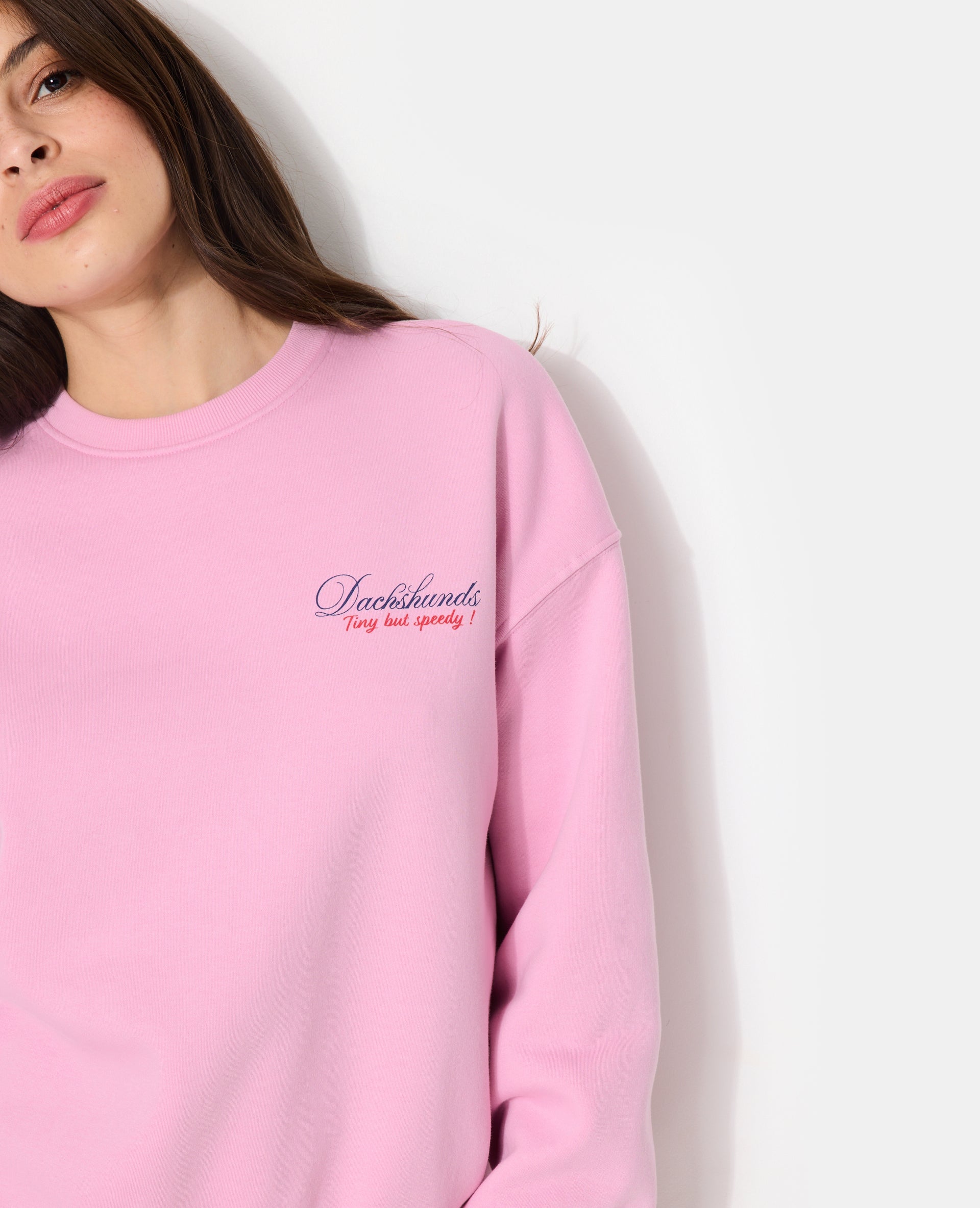 Sweat molleton oversize avec print devant et dos