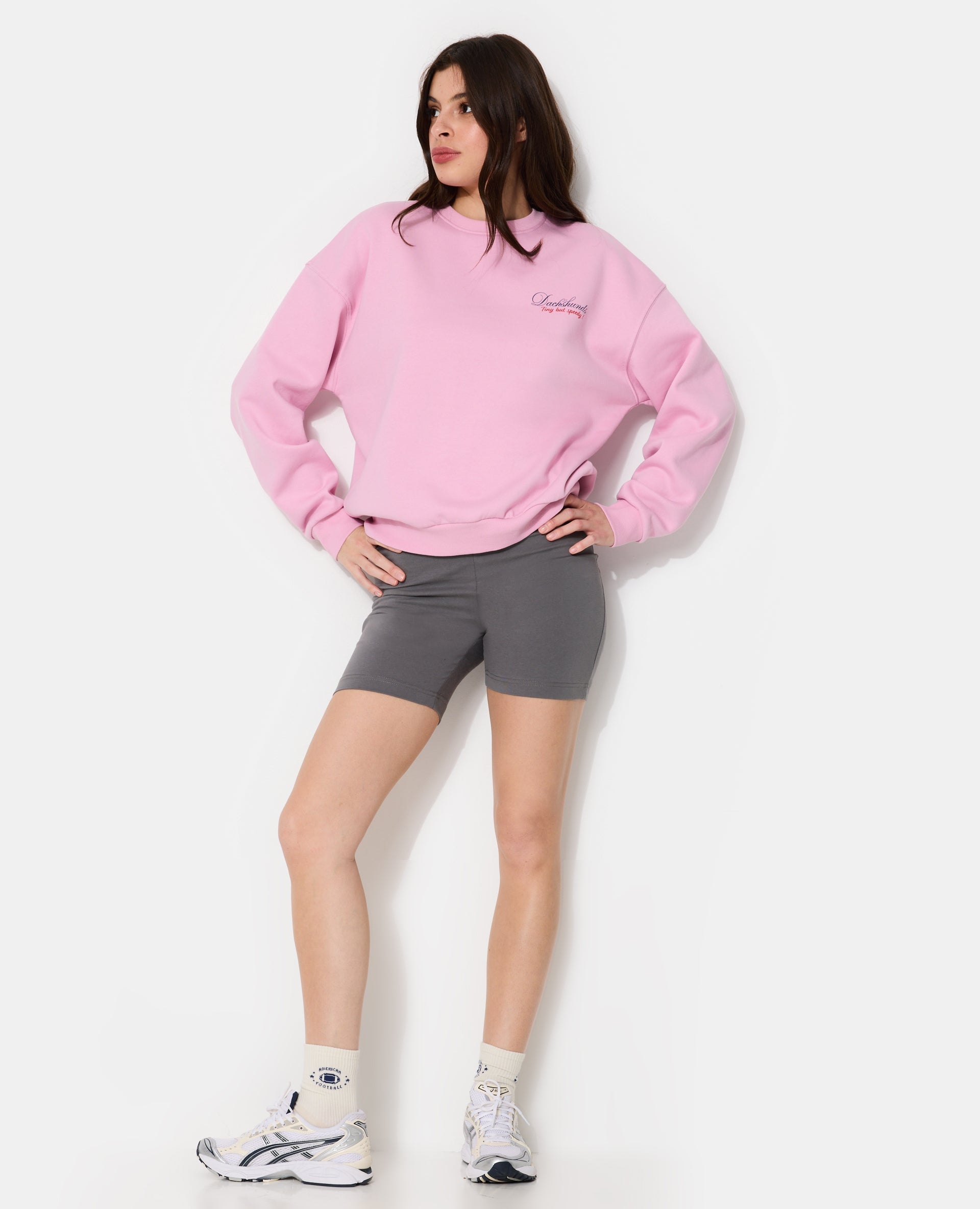 Sweat molleton oversize avec print devant et dos