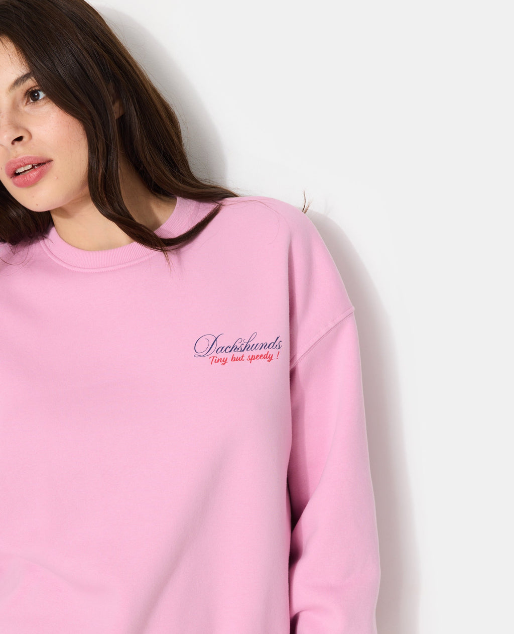 Sweat molleton oversize avec print devant et dos