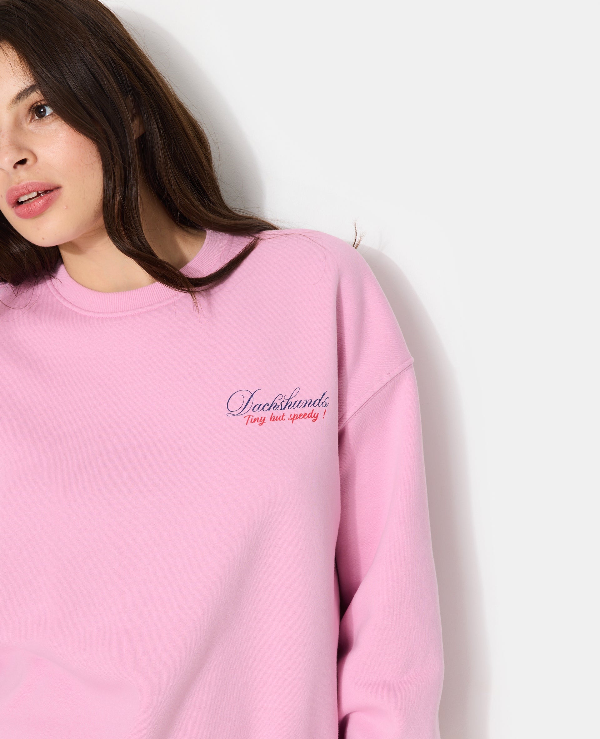 Sweat molleton oversize avec print devant et dos