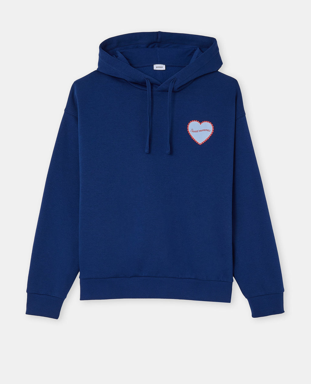 Sweat capuche avec print poitrine et dos