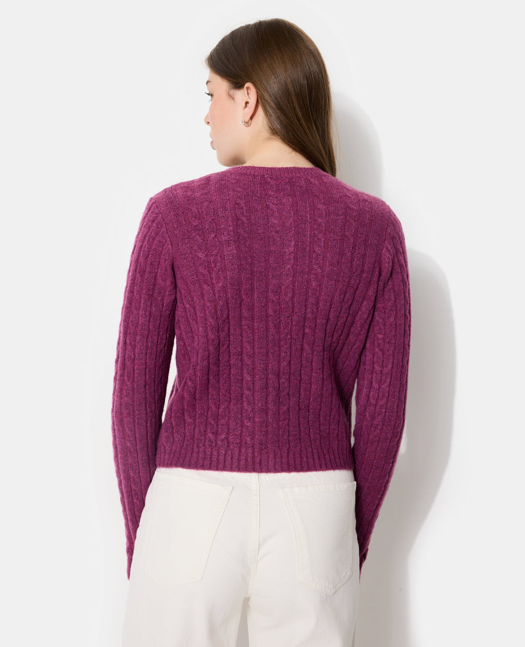 Gilet en maille torsadée