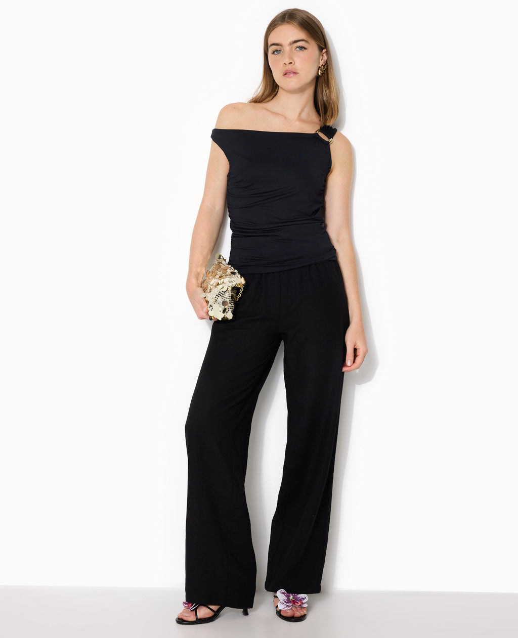 Top sans manches avec boucle fantaisie