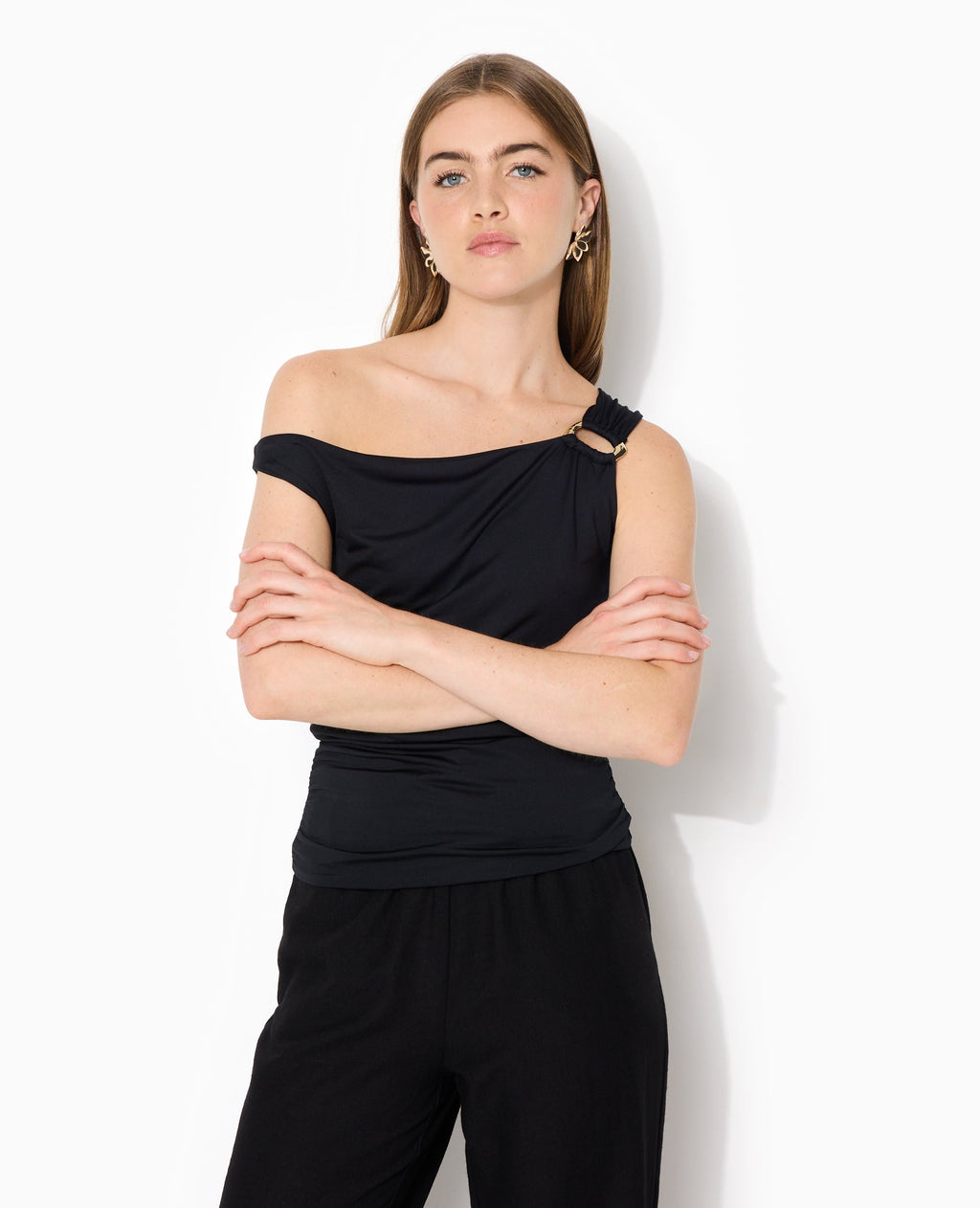 Top sans manches avec boucle fantaisie