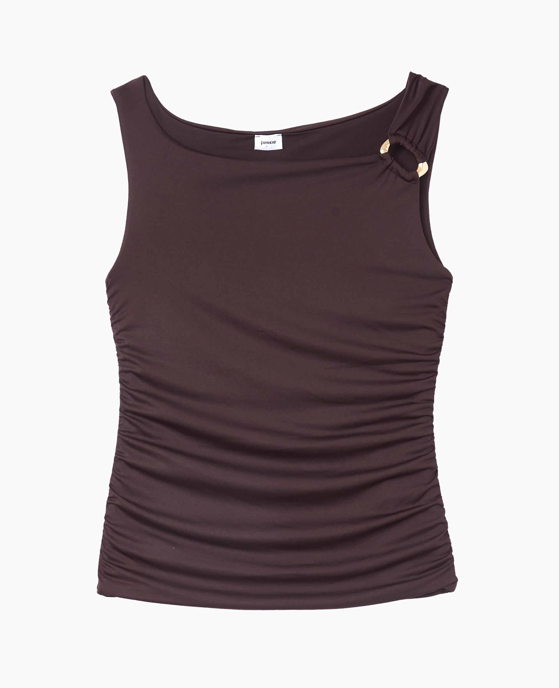 Top sans manches avec boucle fantaisie