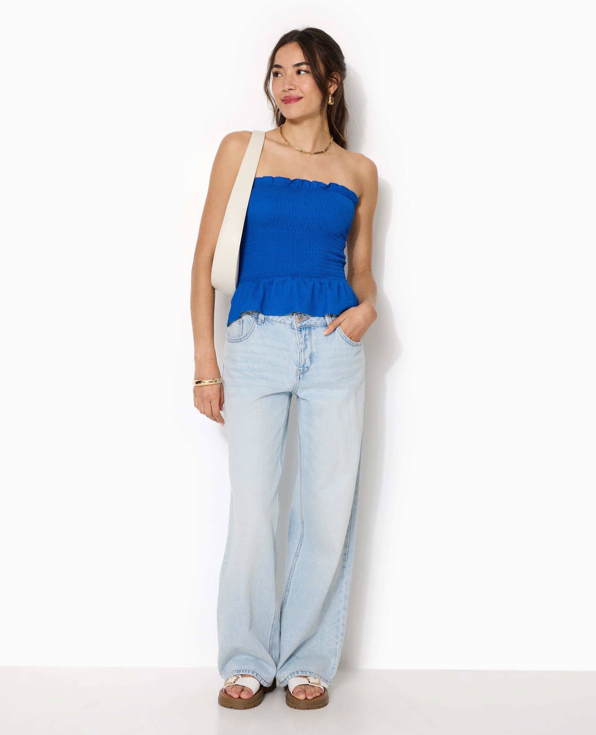 Top bandeau en smock