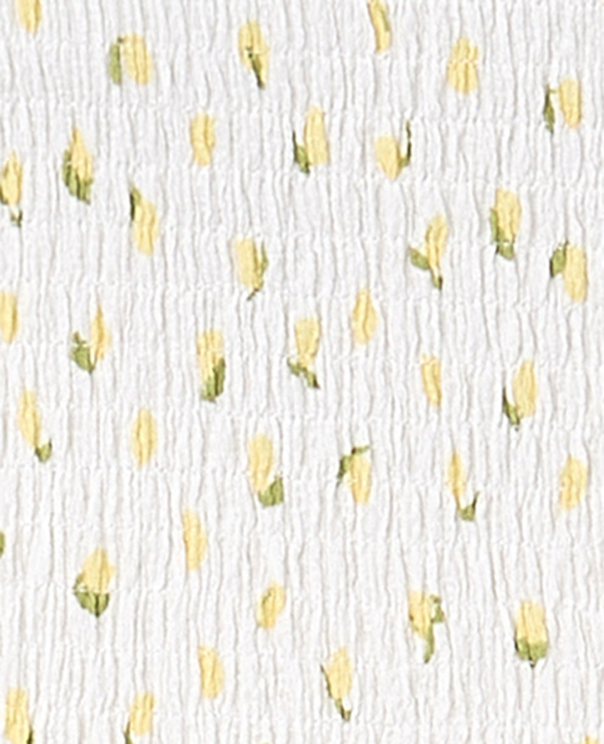 Top bandeau en smock motif citrons
