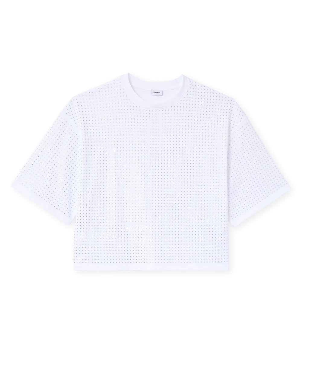 T-shirt manches courtes avec strass en all over