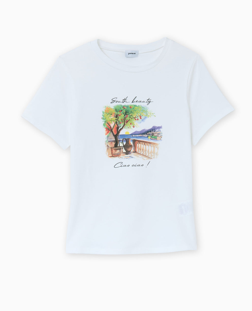 T-shirt manches courtes avec print devant