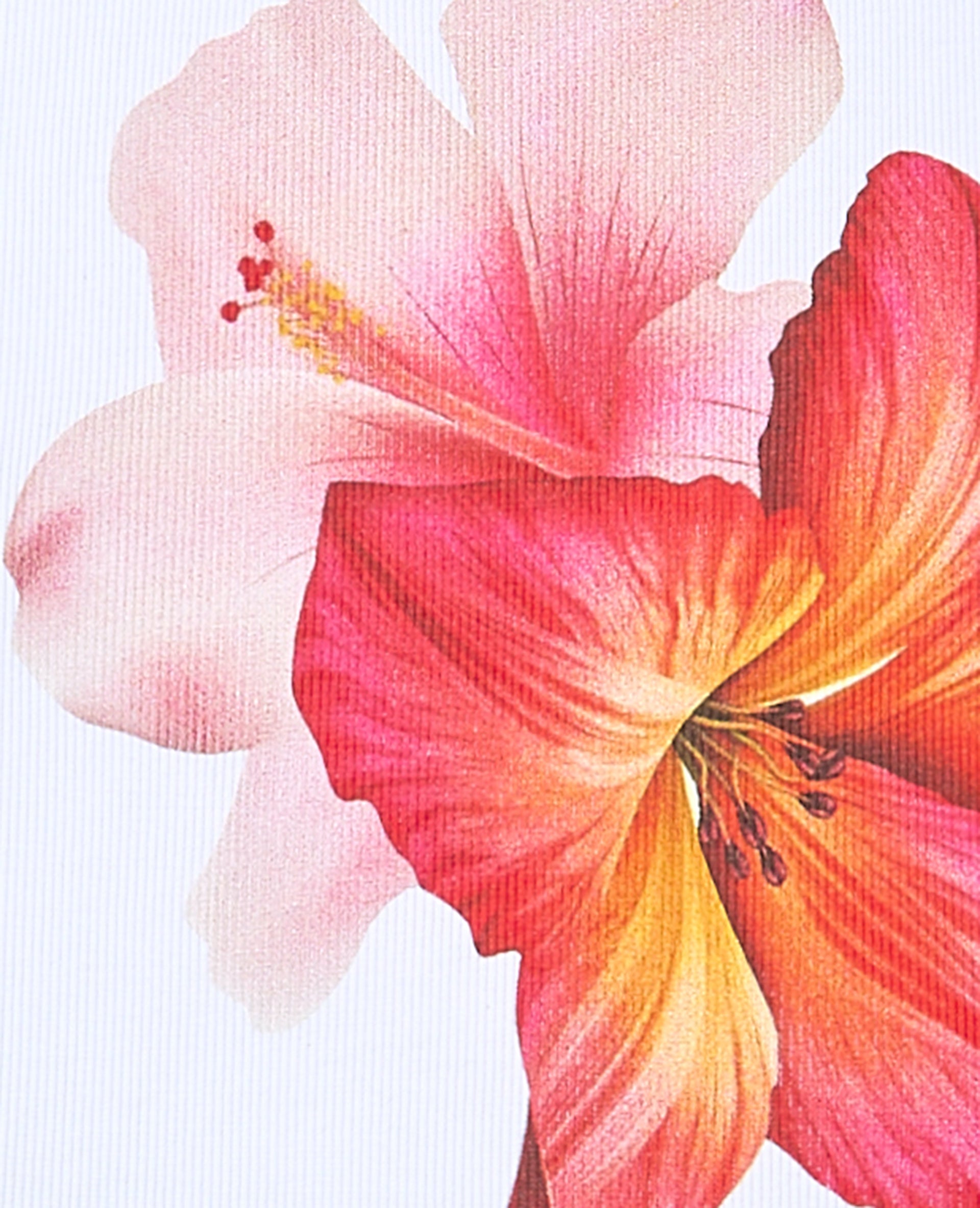 Débardeur en maille côtelée avec maxi fleurs